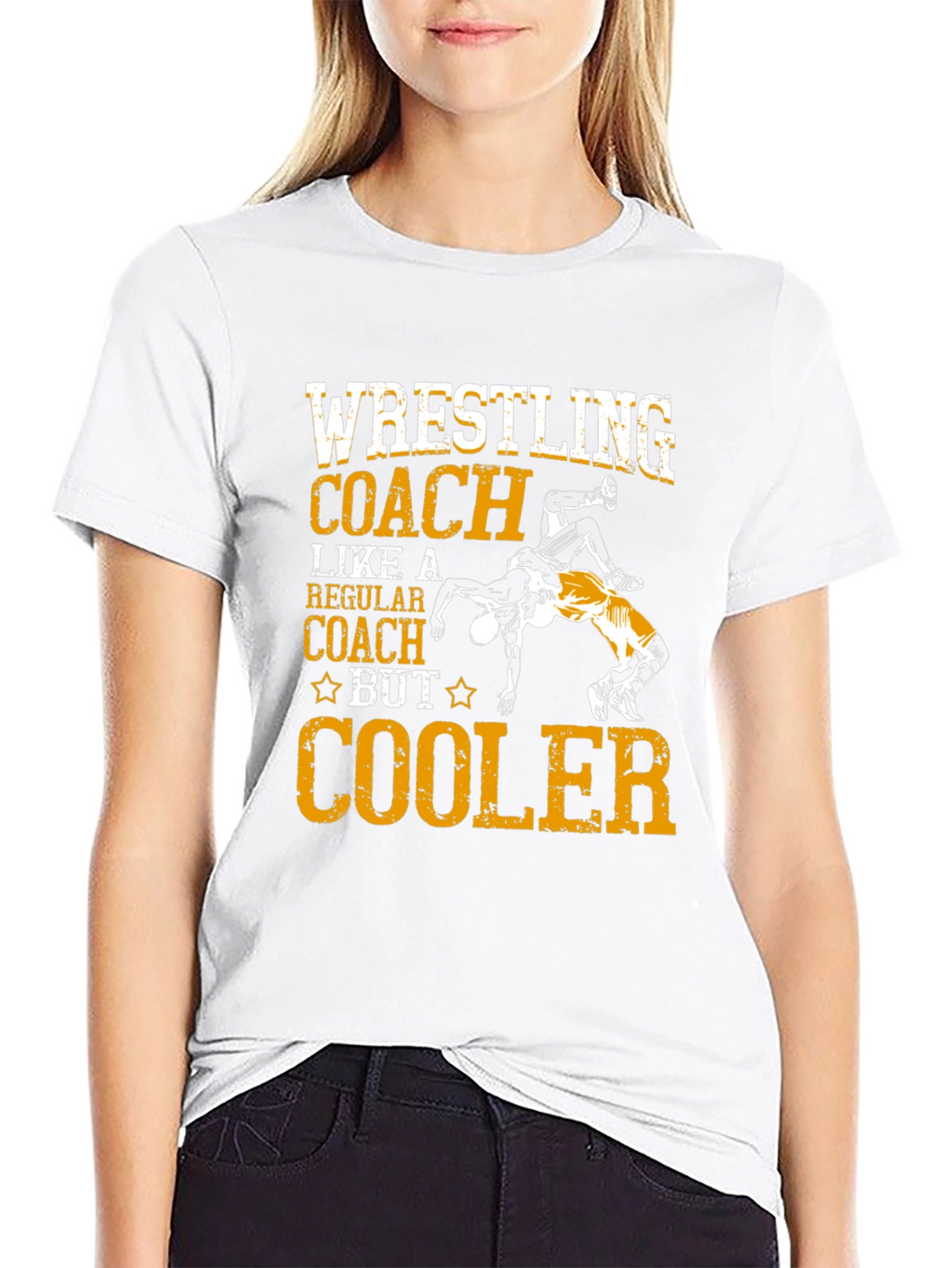 Wrestling Coach T-Shirt - Cooler Design