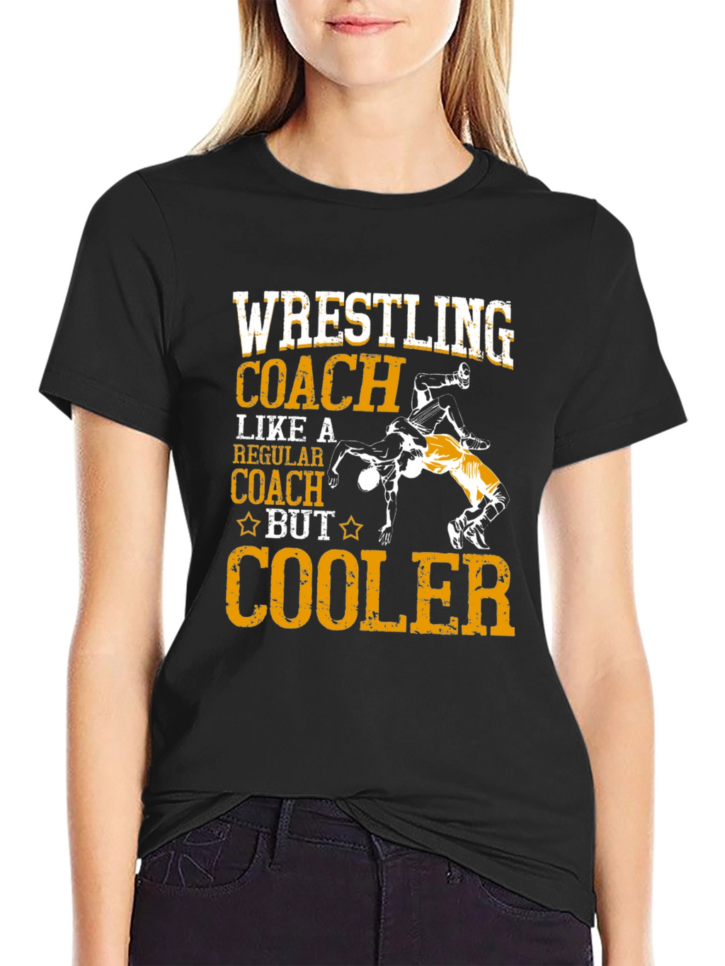 Wrestling Coach T-Shirt - Cooler Design