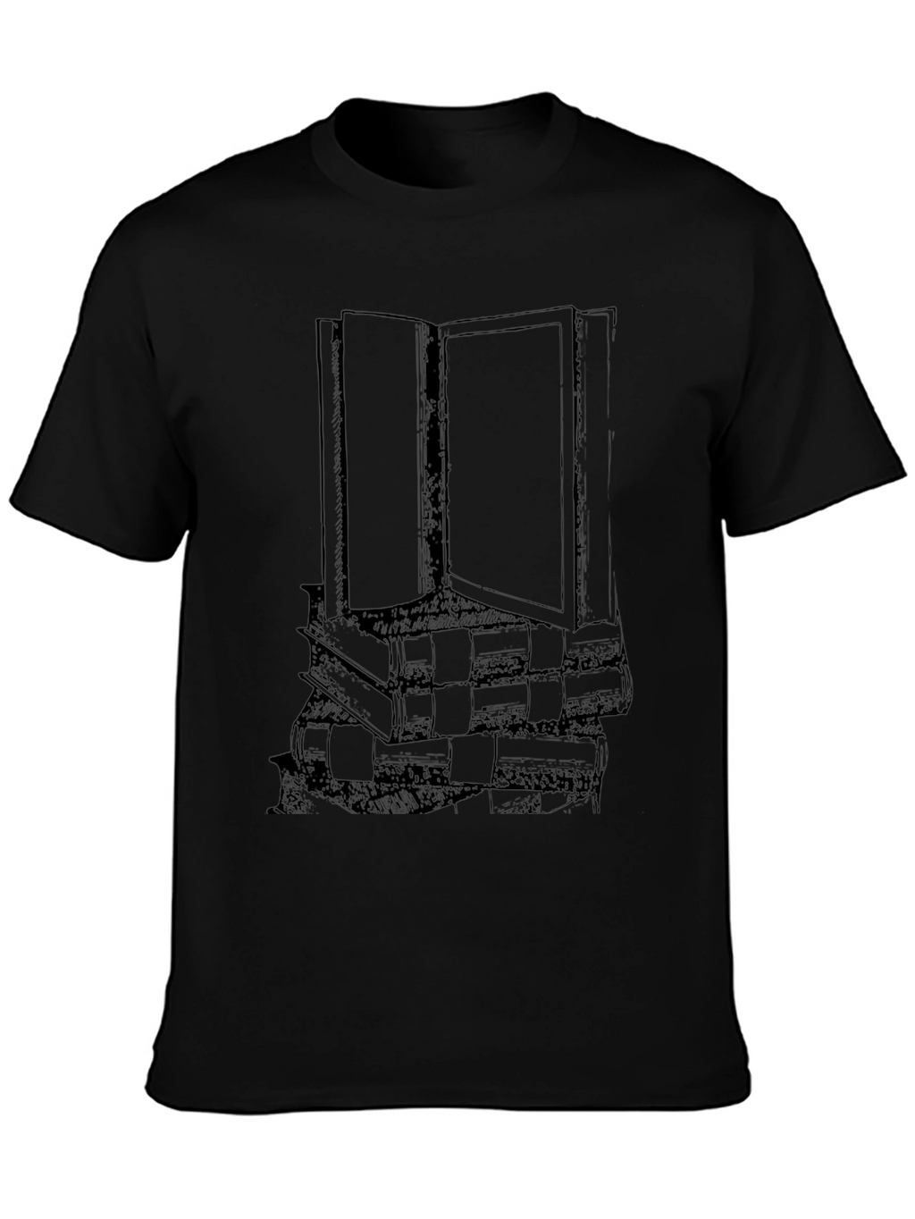 Book Stack Graphic T-Shirt - Readers Tee