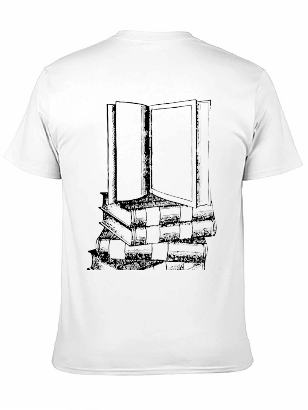 Book Stack Graphic T-Shirt - Readers Tee