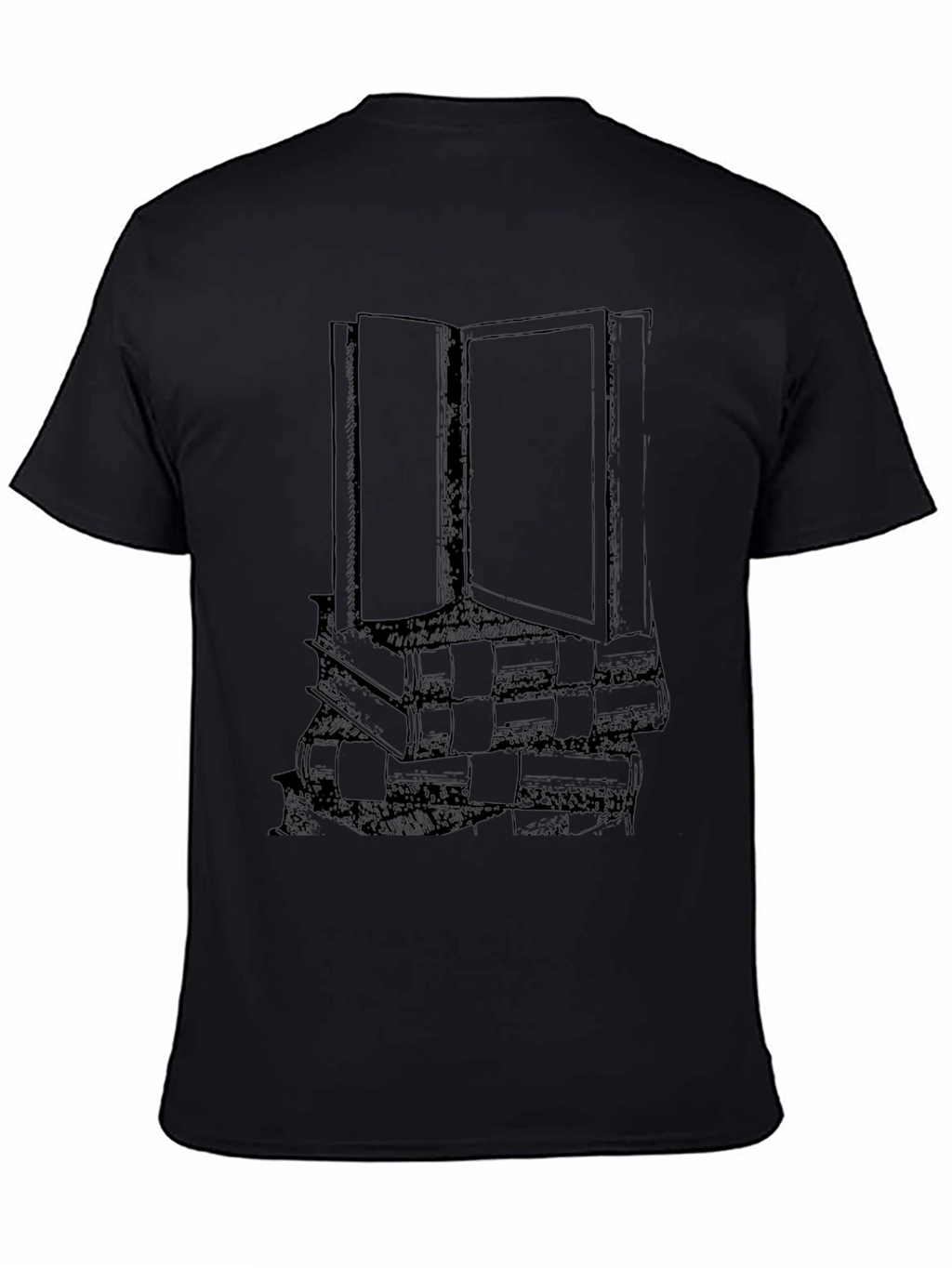 Book Stack Graphic T-Shirt - Readers Tee