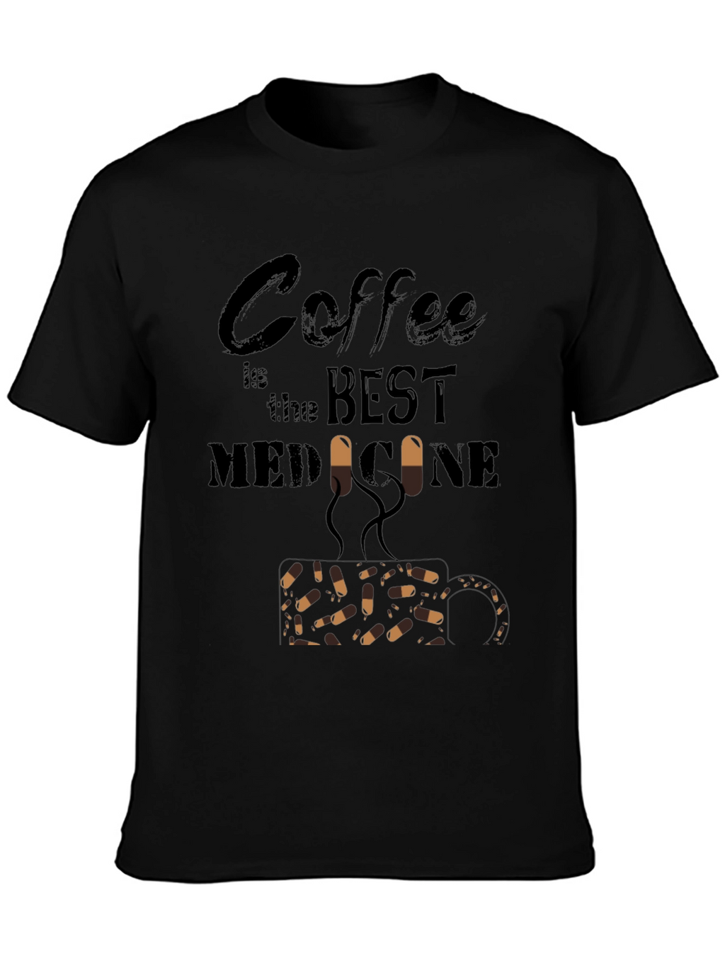 Coffee is the Best Medicine Graphic T-Shirt