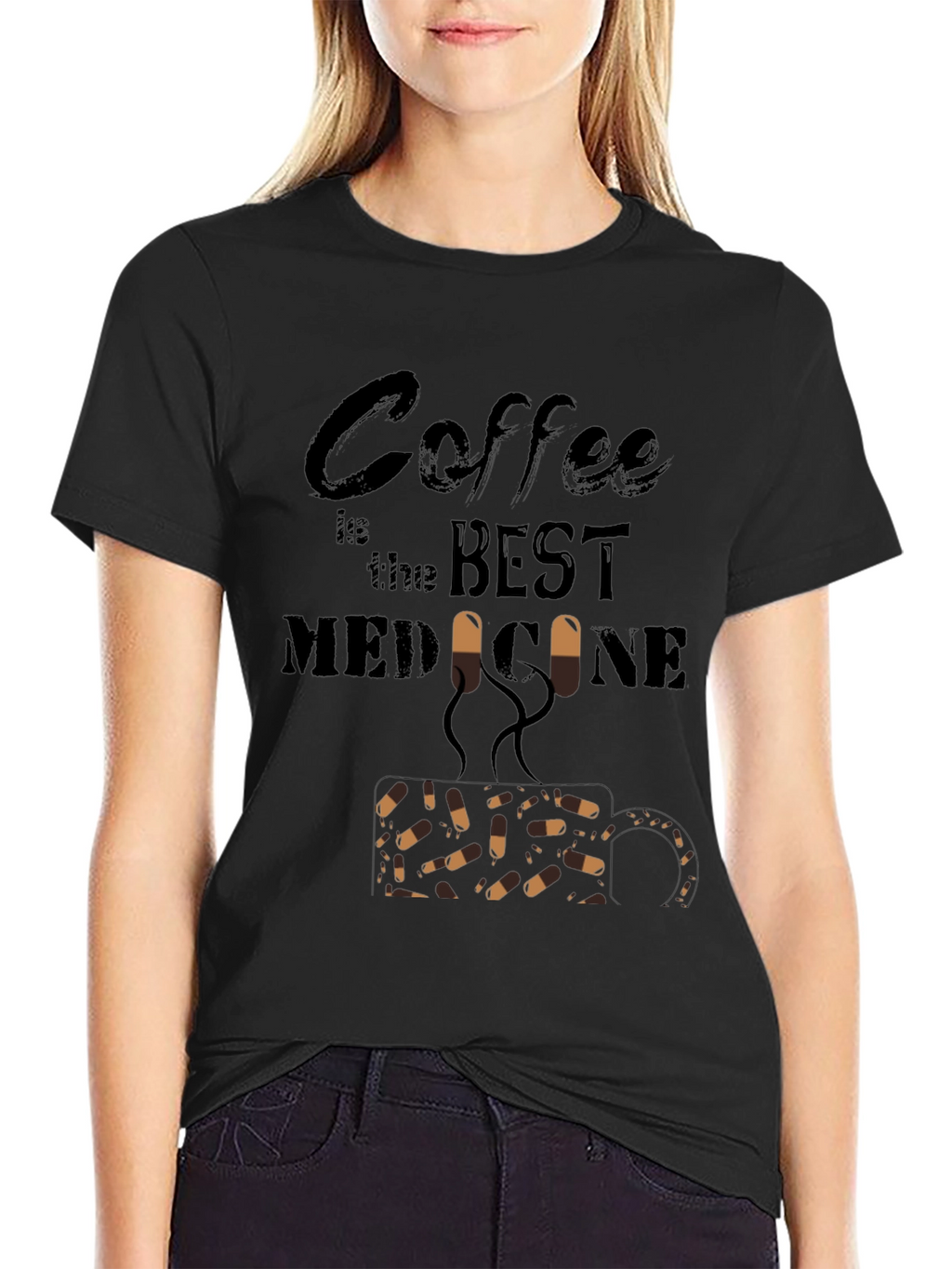 Coffee is the Best Medicine Graphic T-Shirt