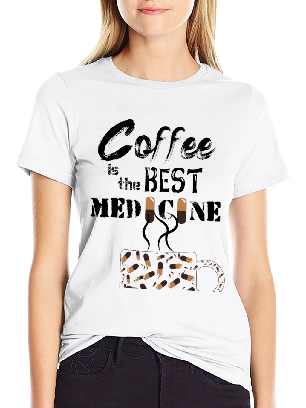 Coffee is the Best Medicine Graphic T-Shirt