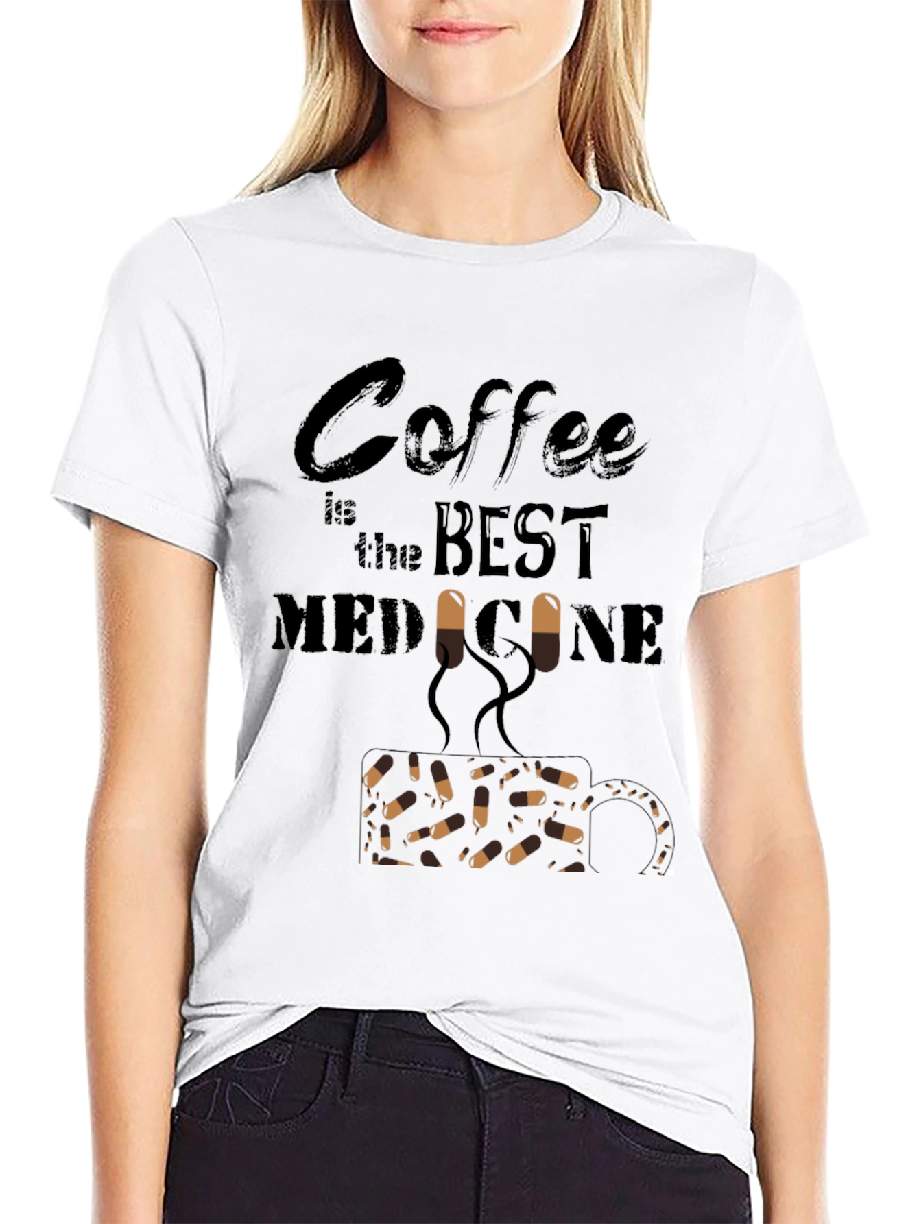 Coffee is the Best Medicine Graphic T-Shirt