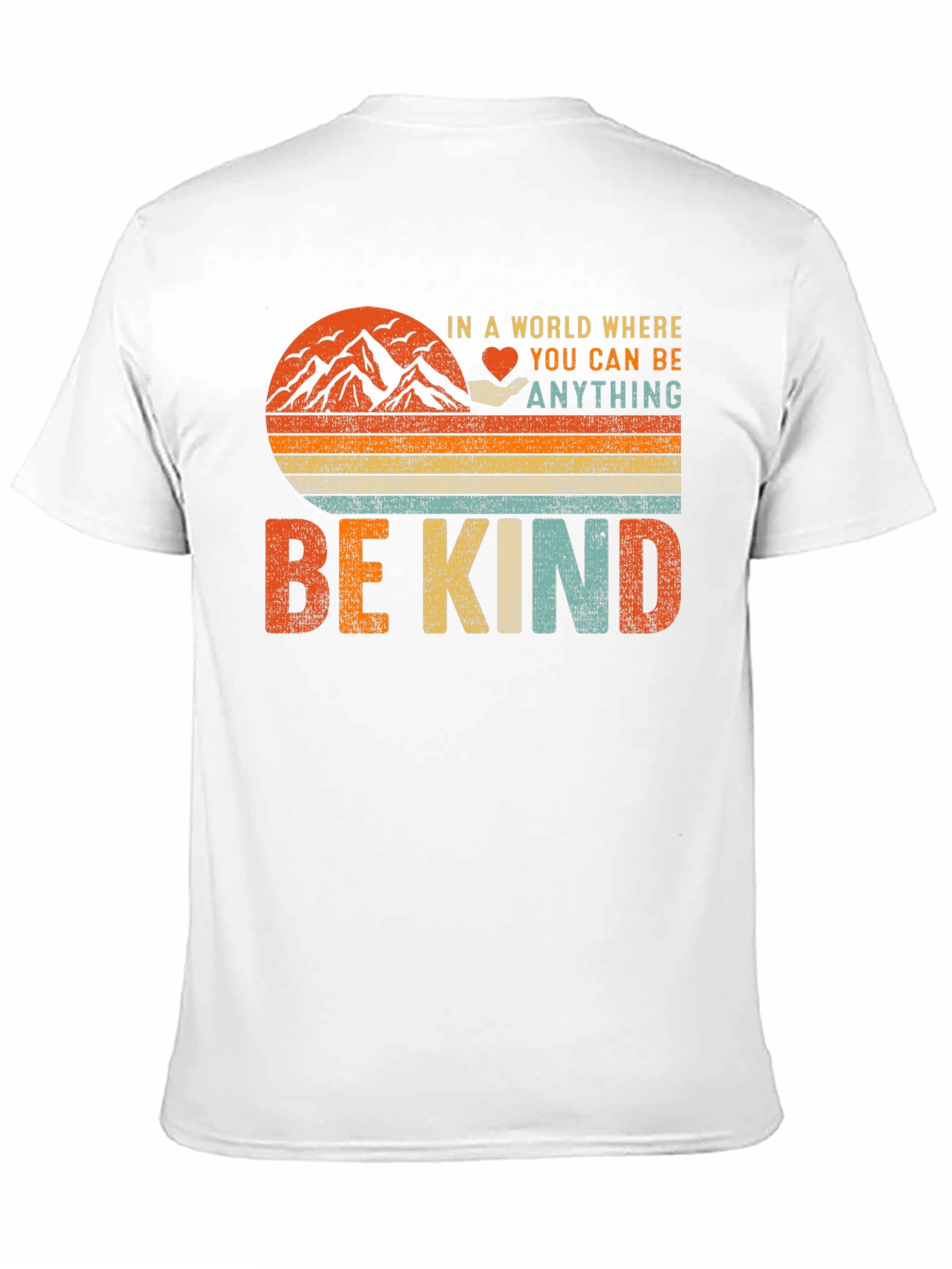 Be Kind Graphic T-Shirt - Inspiring Vintage Design