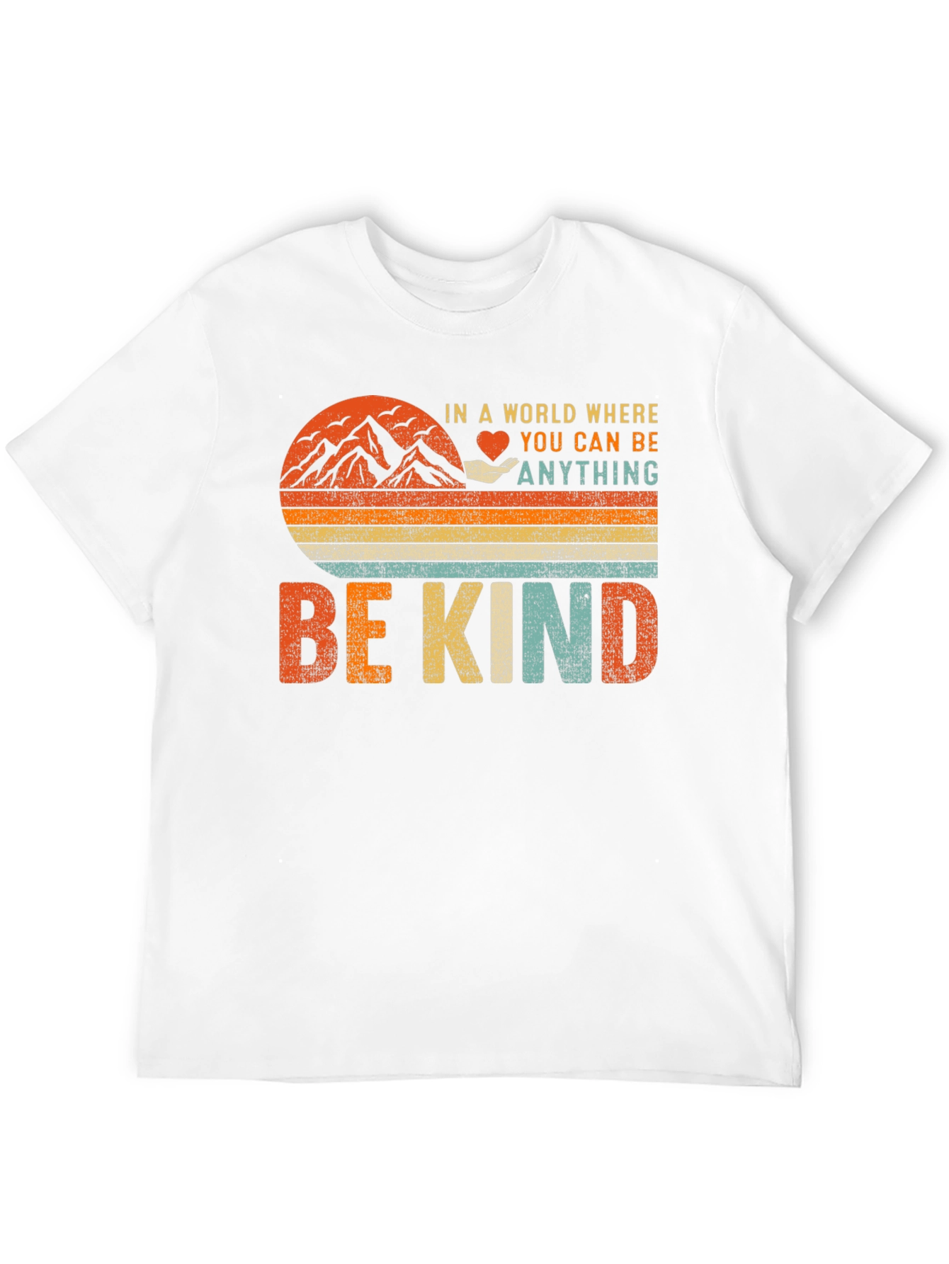 Be Kind Graphic T-Shirt - Inspiring Vintage Design