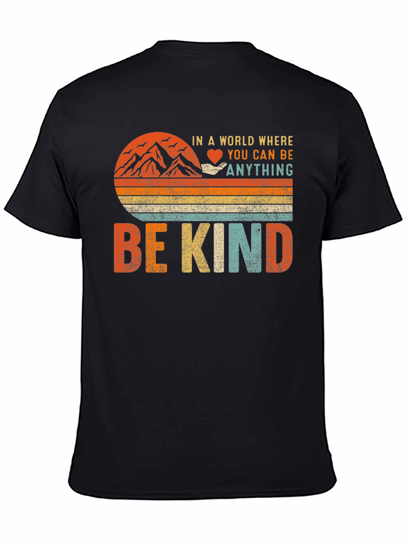 Be Kind Graphic T-Shirt - Inspiring Vintage Design