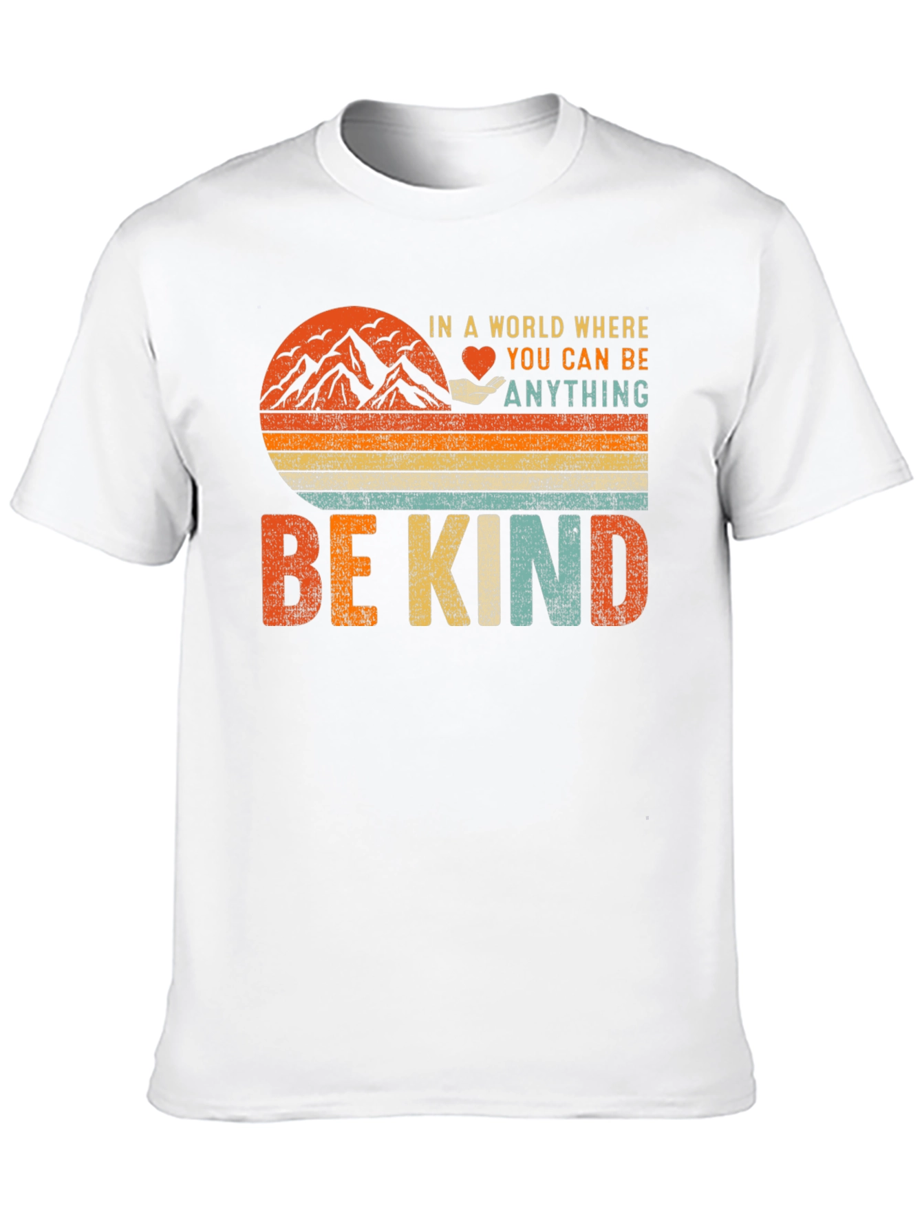 Be Kind Graphic T-Shirt - Inspiring Vintage Design