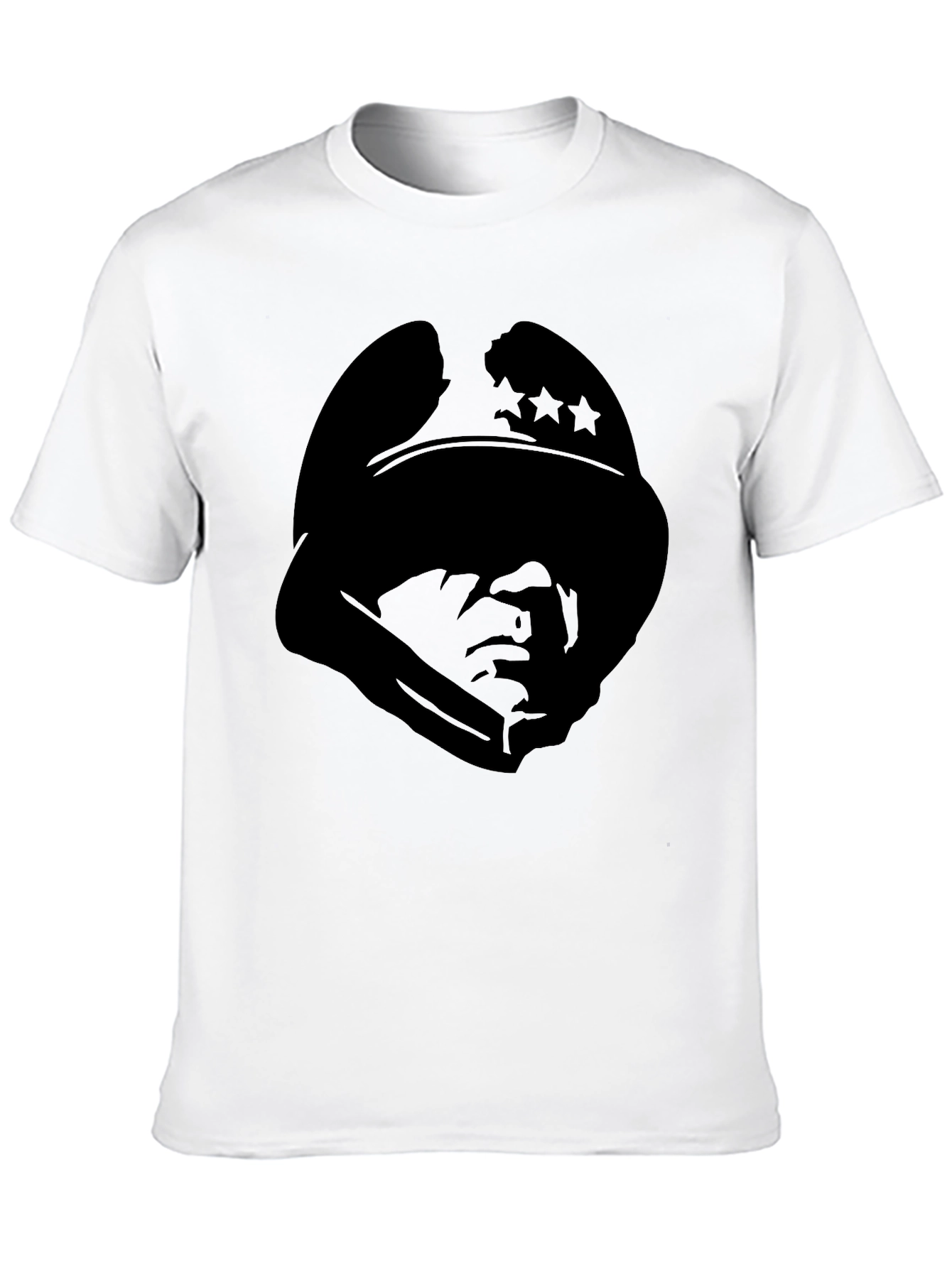Silhouette Soldier Tee - Stylish Graphic Print T-Shirt