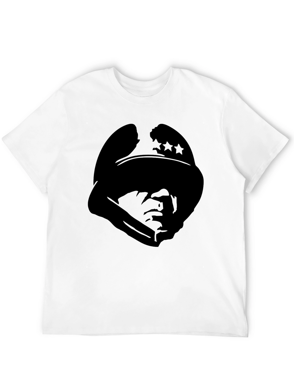Silhouette Soldier Tee - Stylish Graphic Print T-Shirt