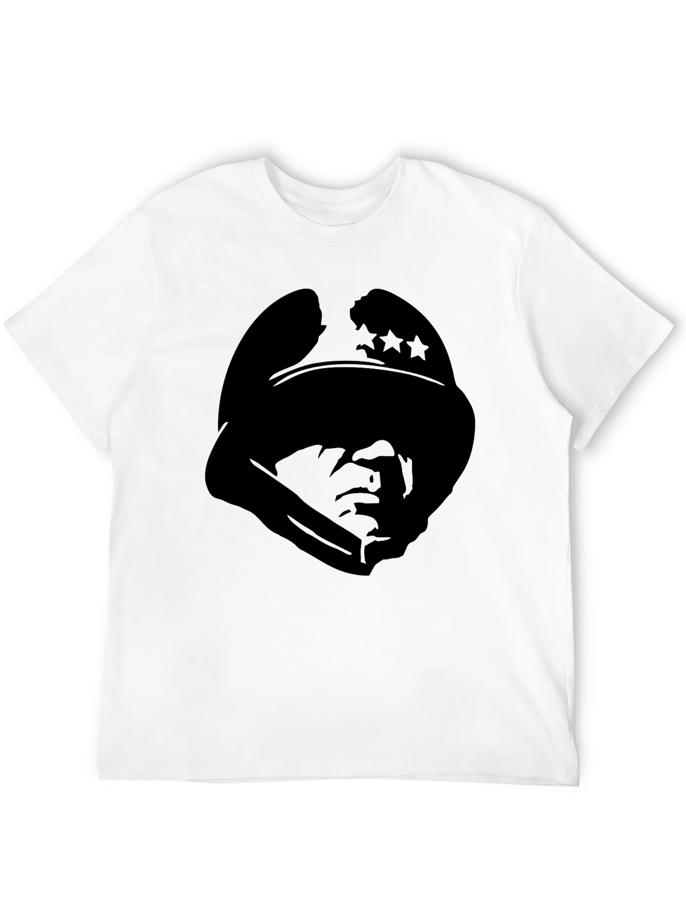 Silhouette Soldier Tee - Stylish Graphic Print T-Shirt