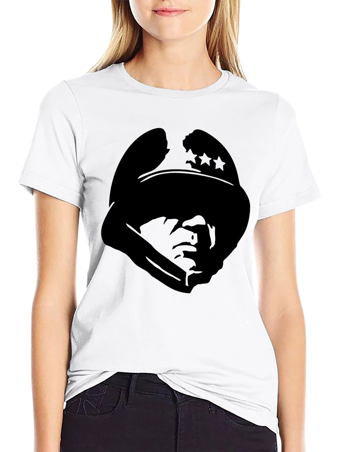 Silhouette Soldier Tee - Stylish Graphic Print T-Shirt