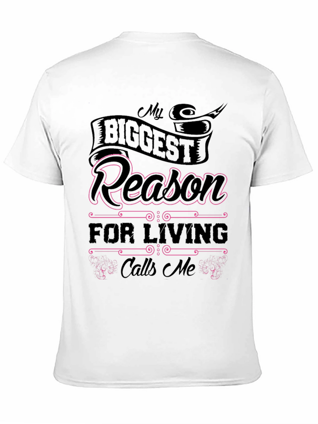 My Biggest Reason T-Shirt - Black Cotton Tee