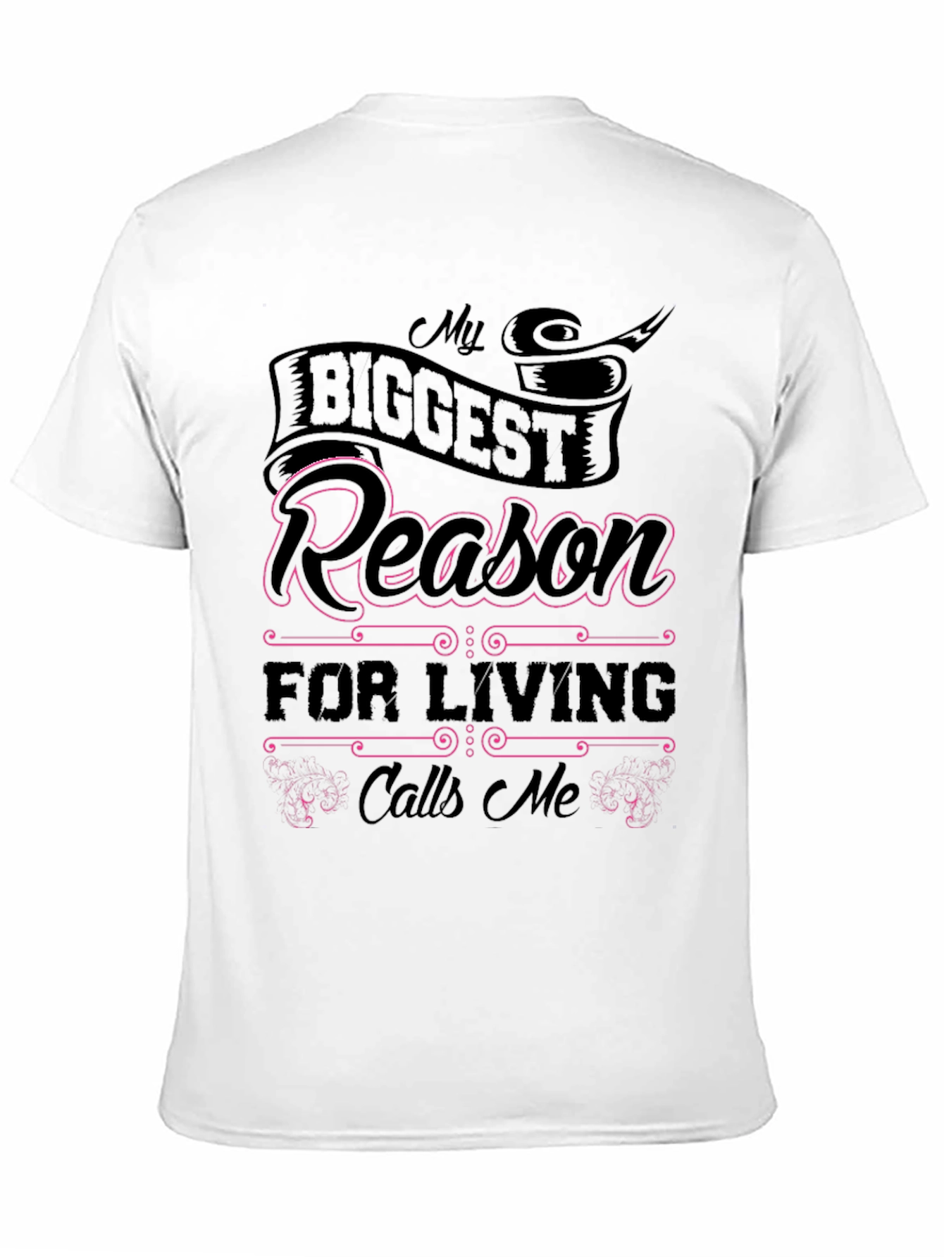My Biggest Reason T-Shirt - Black Cotton Tee