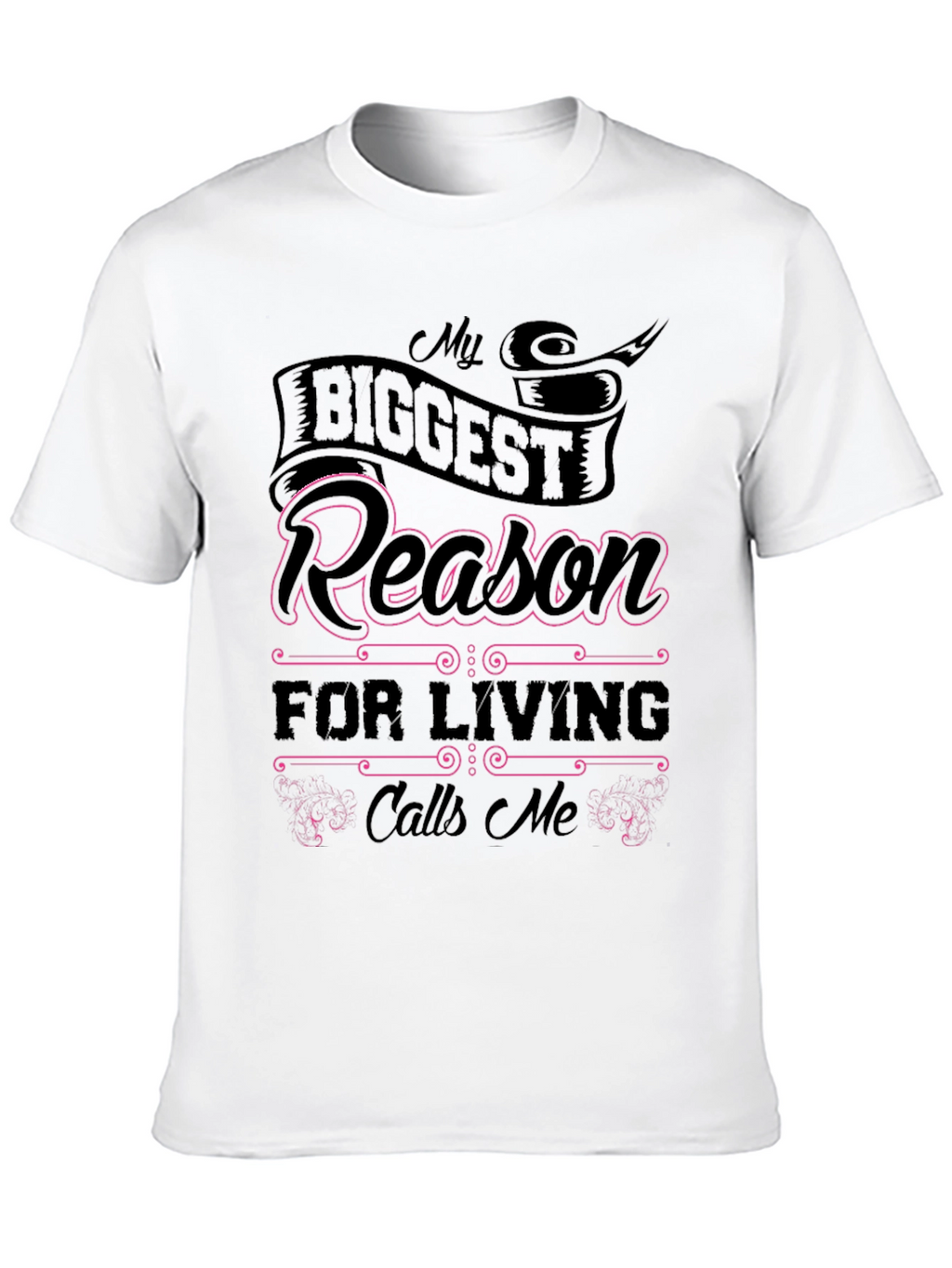 My Biggest Reason T-Shirt - Black Cotton Tee