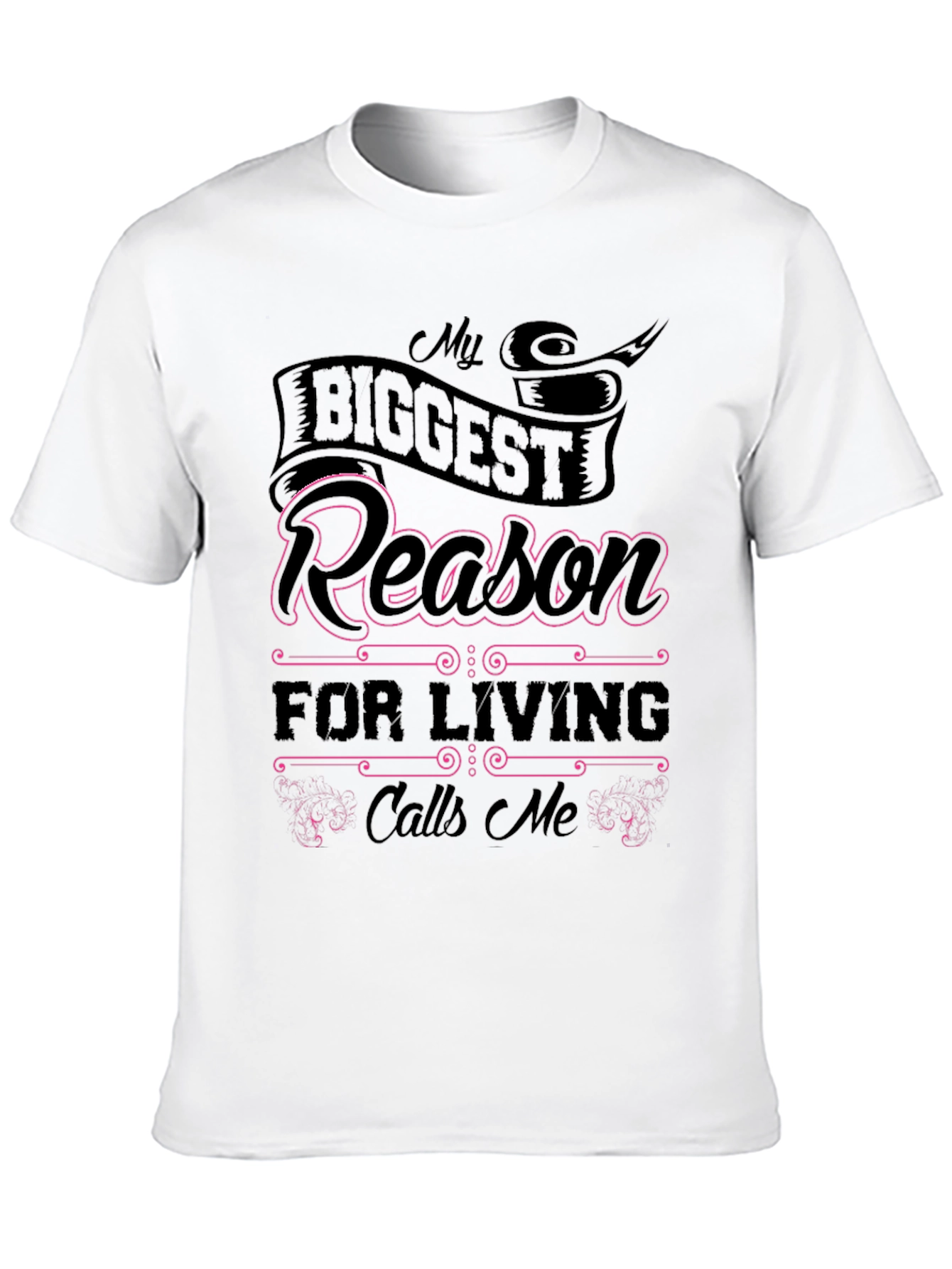 My Biggest Reason T-Shirt - Black Cotton Tee