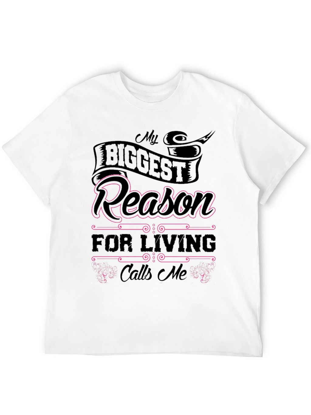 My Biggest Reason T-Shirt - Black Cotton Tee