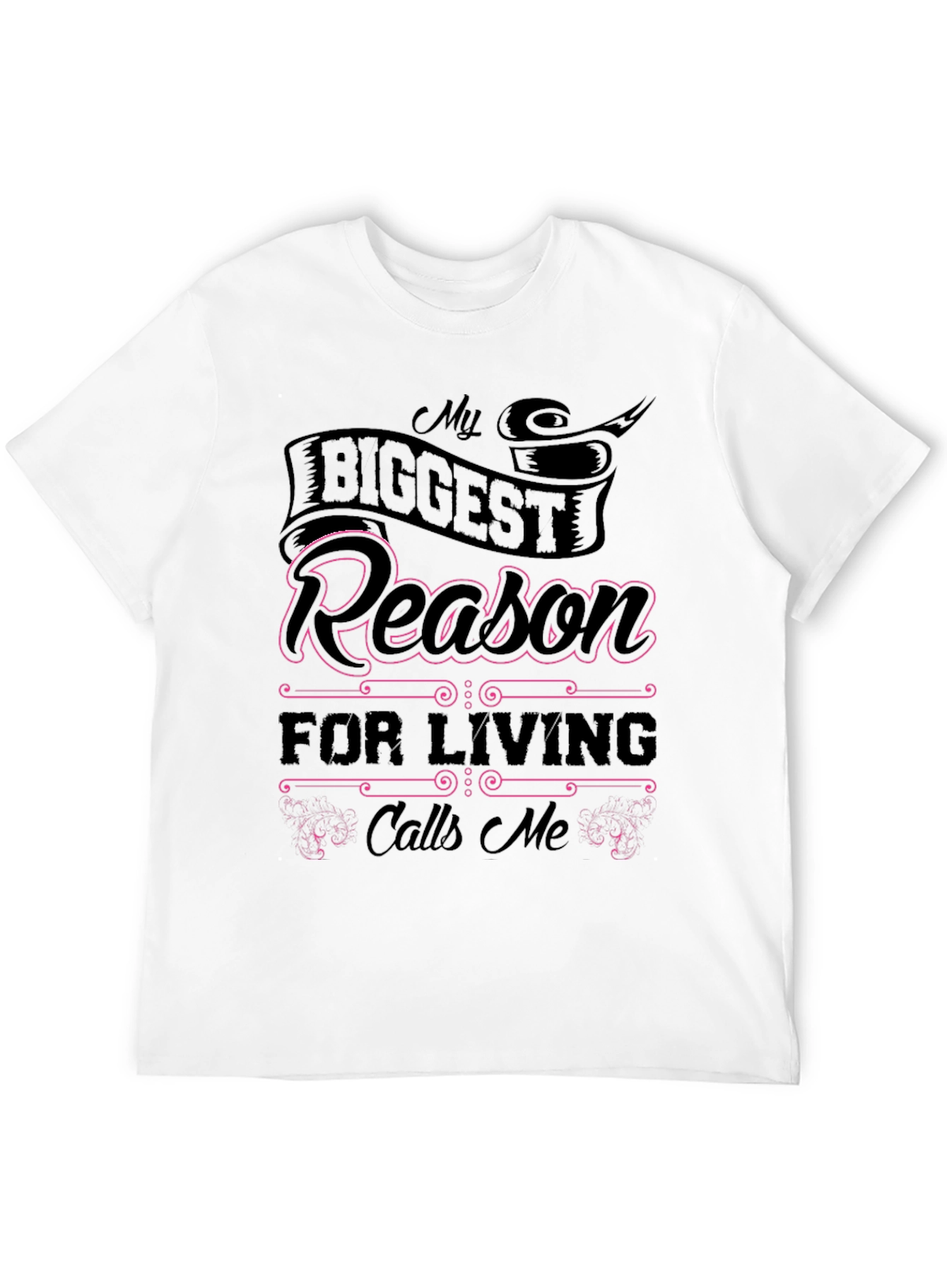 My Biggest Reason T-Shirt - Black Cotton Tee