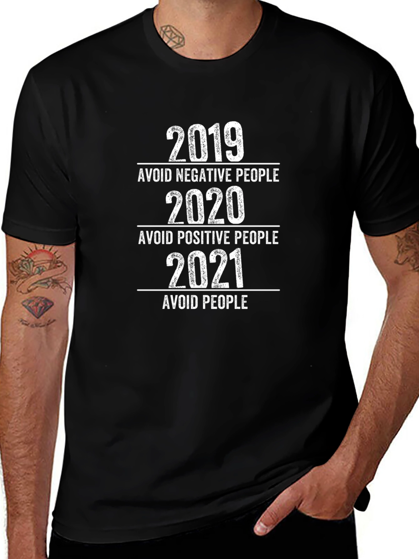 2019-2021 Avoid People Sarcastic T-Shirt