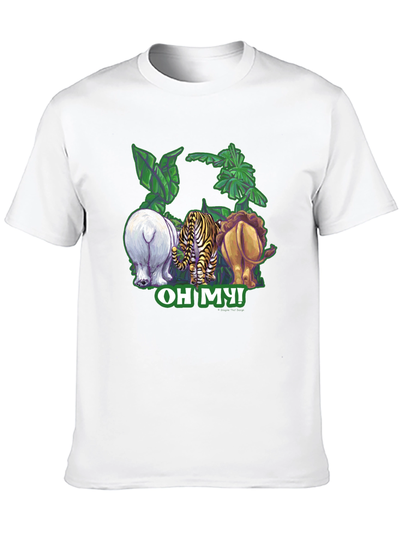 Oh My! Animal Rear-View Graphic T-Shirt