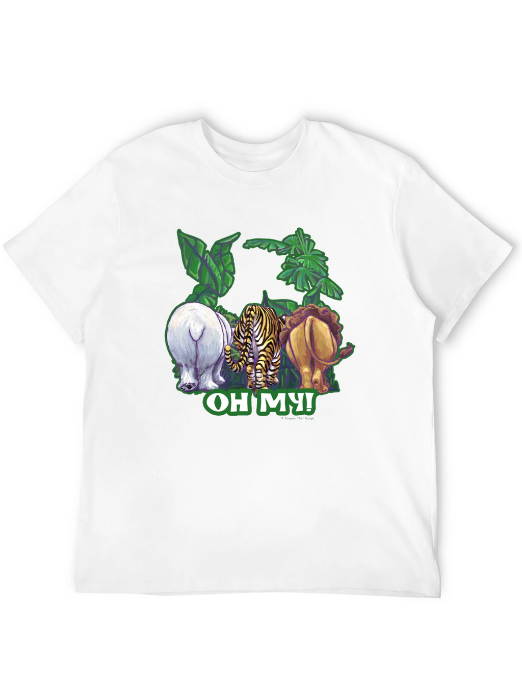 Oh My! Animal Rear-View Graphic T-Shirt