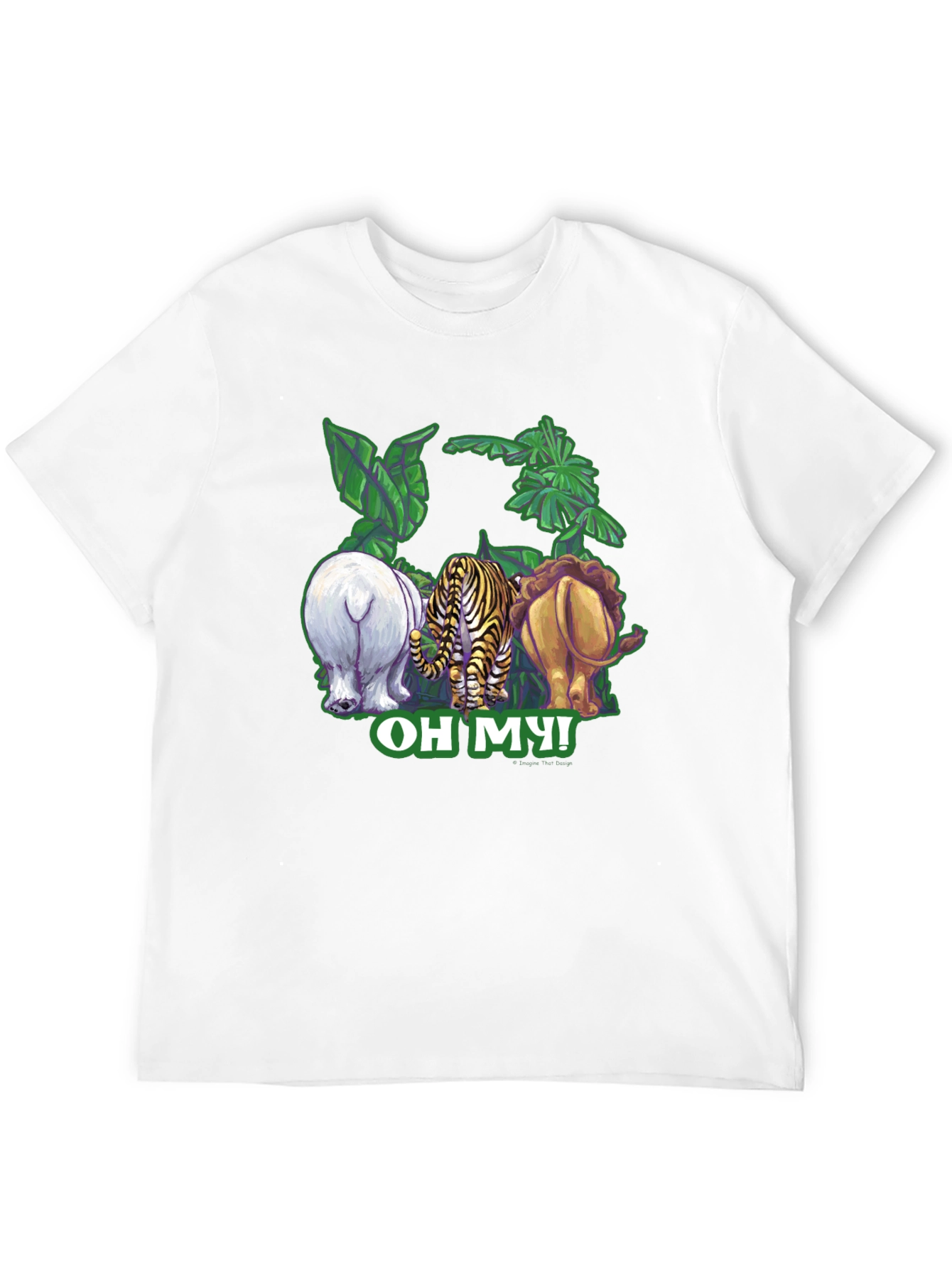 Oh My! Animal Rear-View Graphic T-Shirt