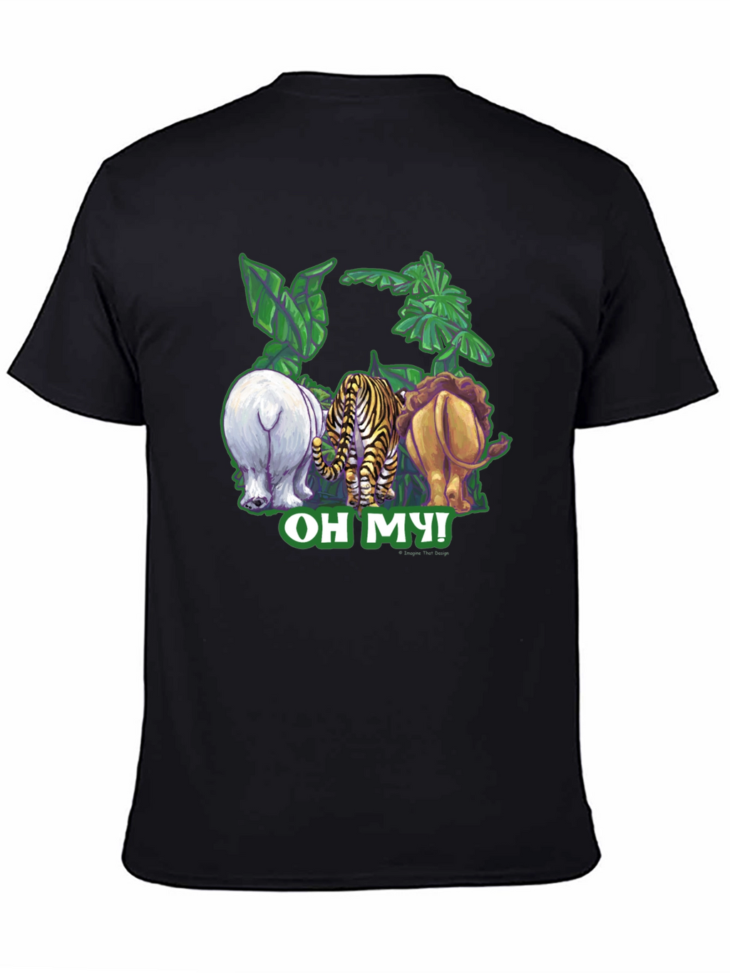 Oh My! Animal Rear-View Graphic T-Shirt