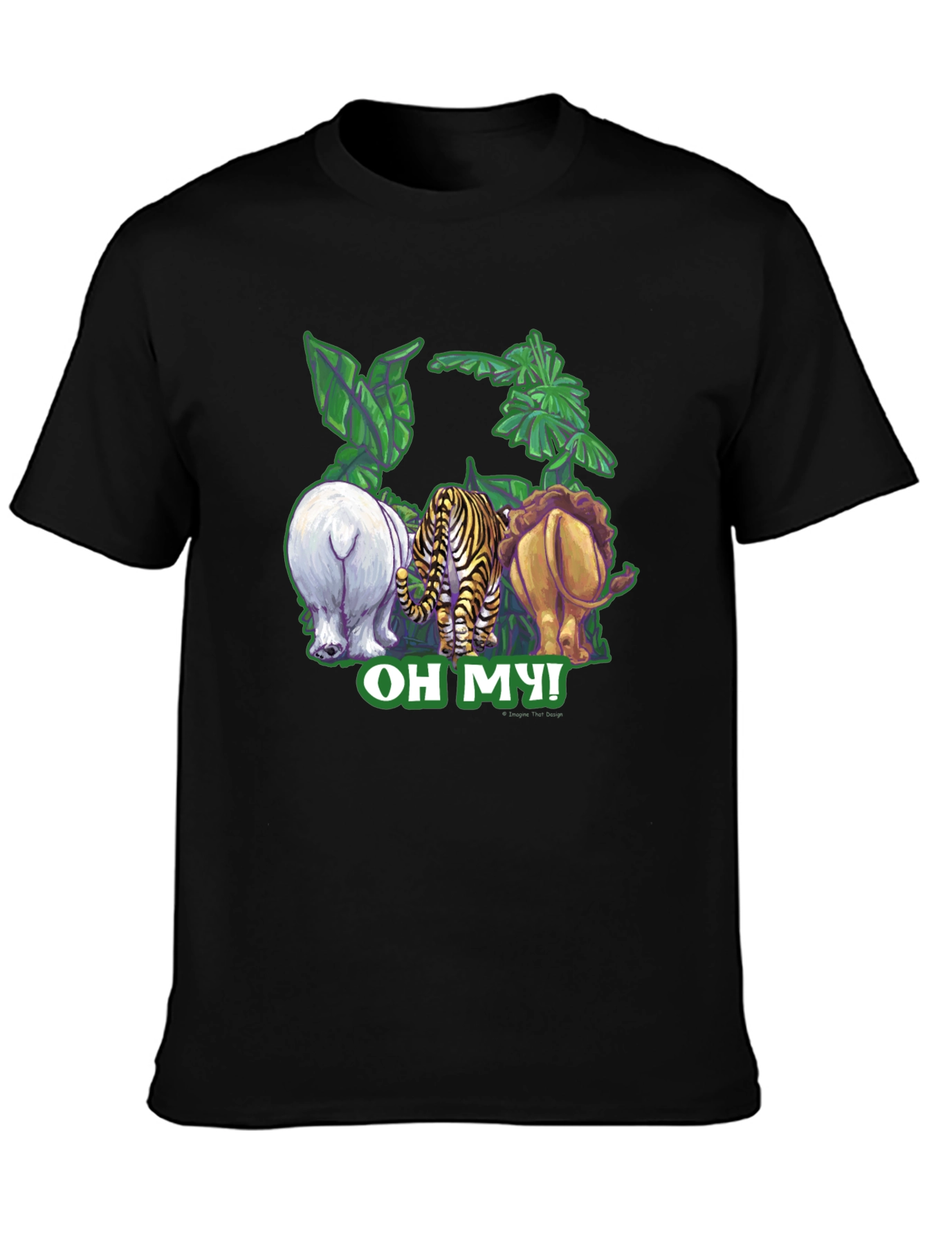 Oh My! Animal Rear-View Graphic T-Shirt