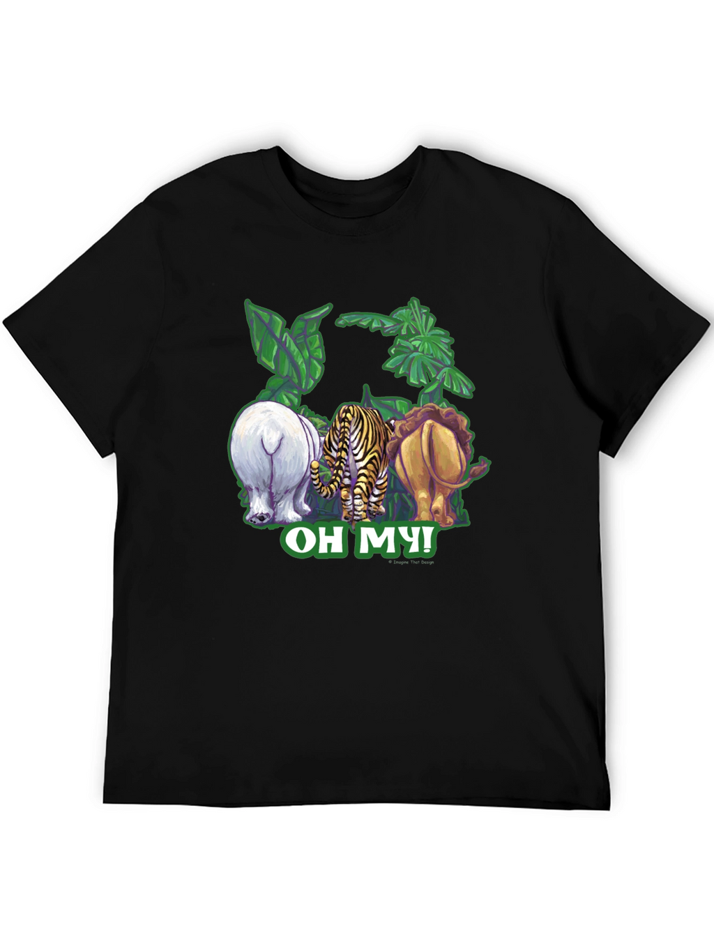 Oh My! Animal Rear-View Graphic T-Shirt