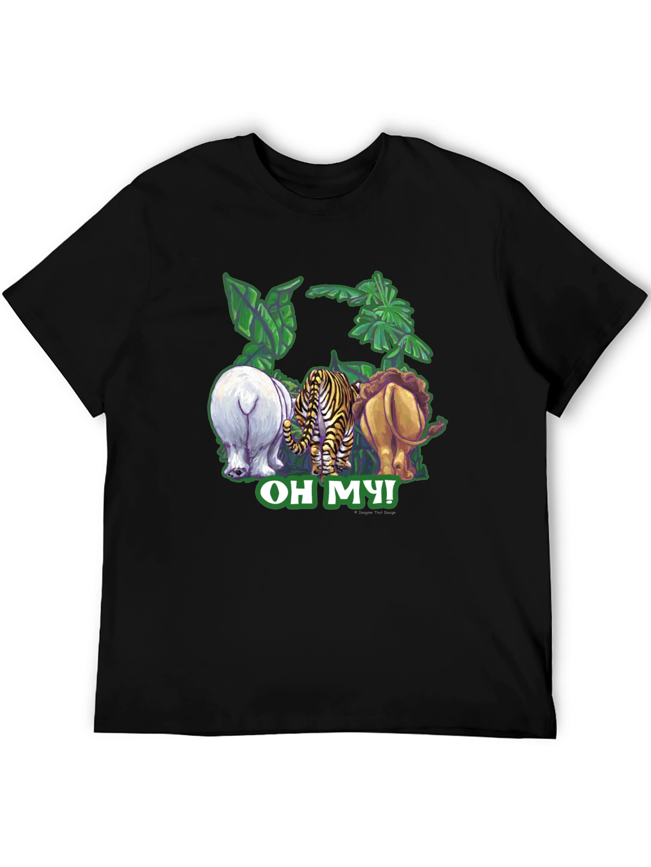 Oh My! Animal Rear-View Graphic T-Shirt