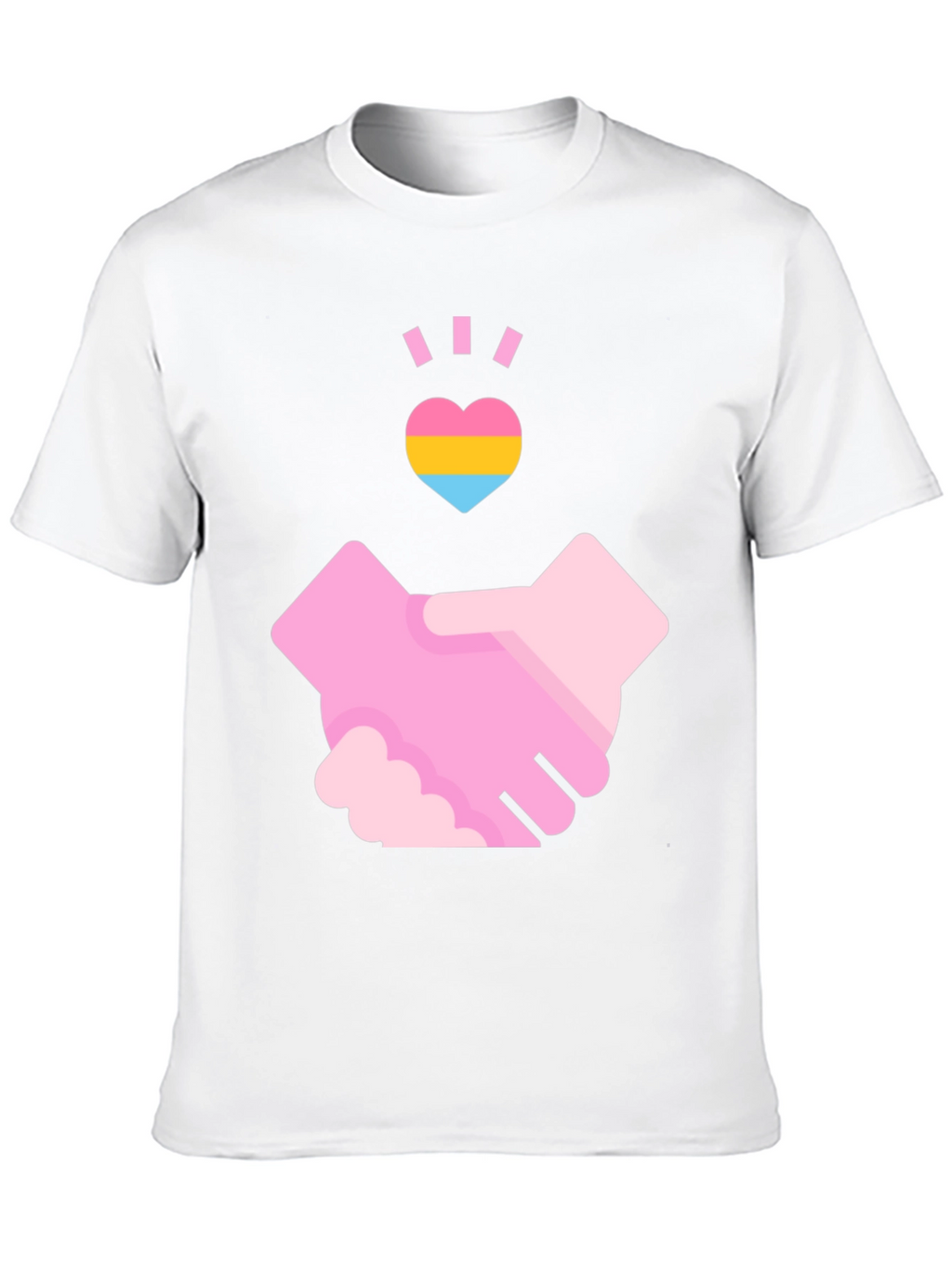 Pansexual Pride Handshake T-Shirt - Love & Support