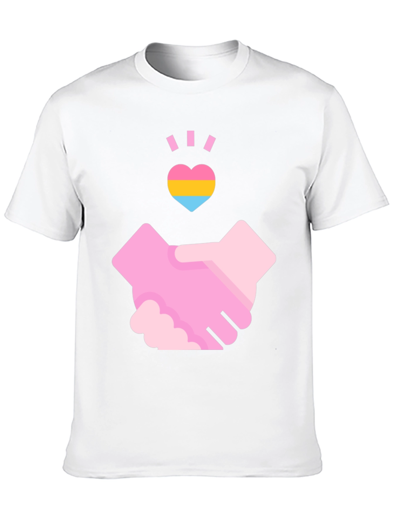Pansexual Pride Handshake T-Shirt - Love & Support