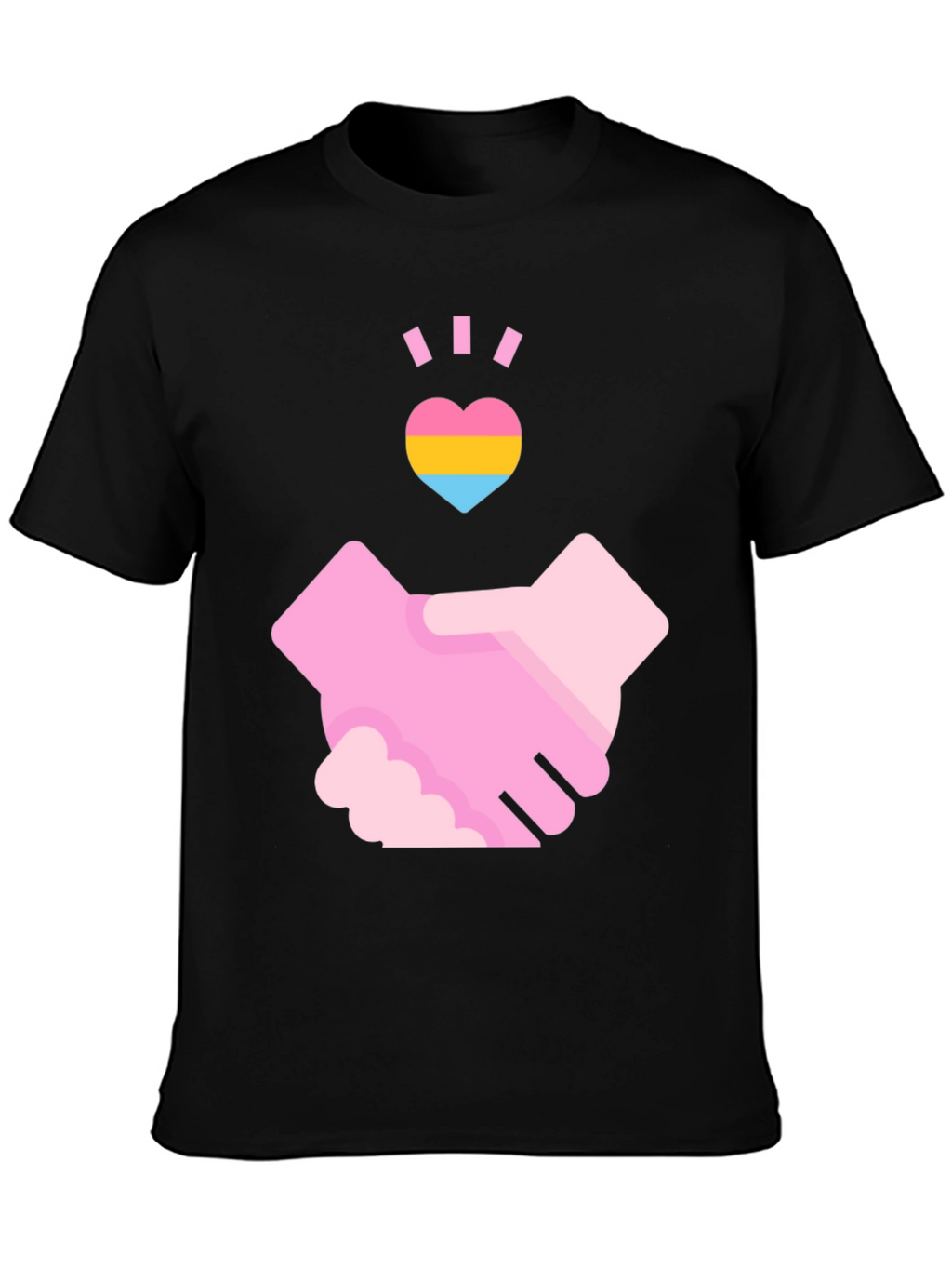 Pansexual Pride Handshake T-Shirt - Love & Support