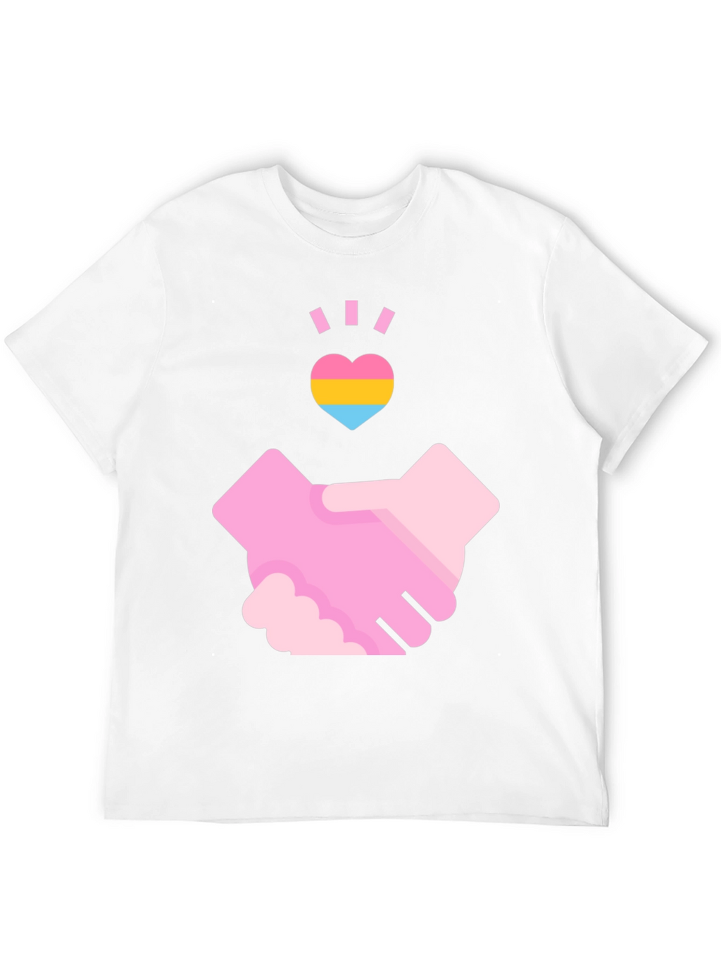 Pansexual Pride Handshake T-Shirt - Love & Support