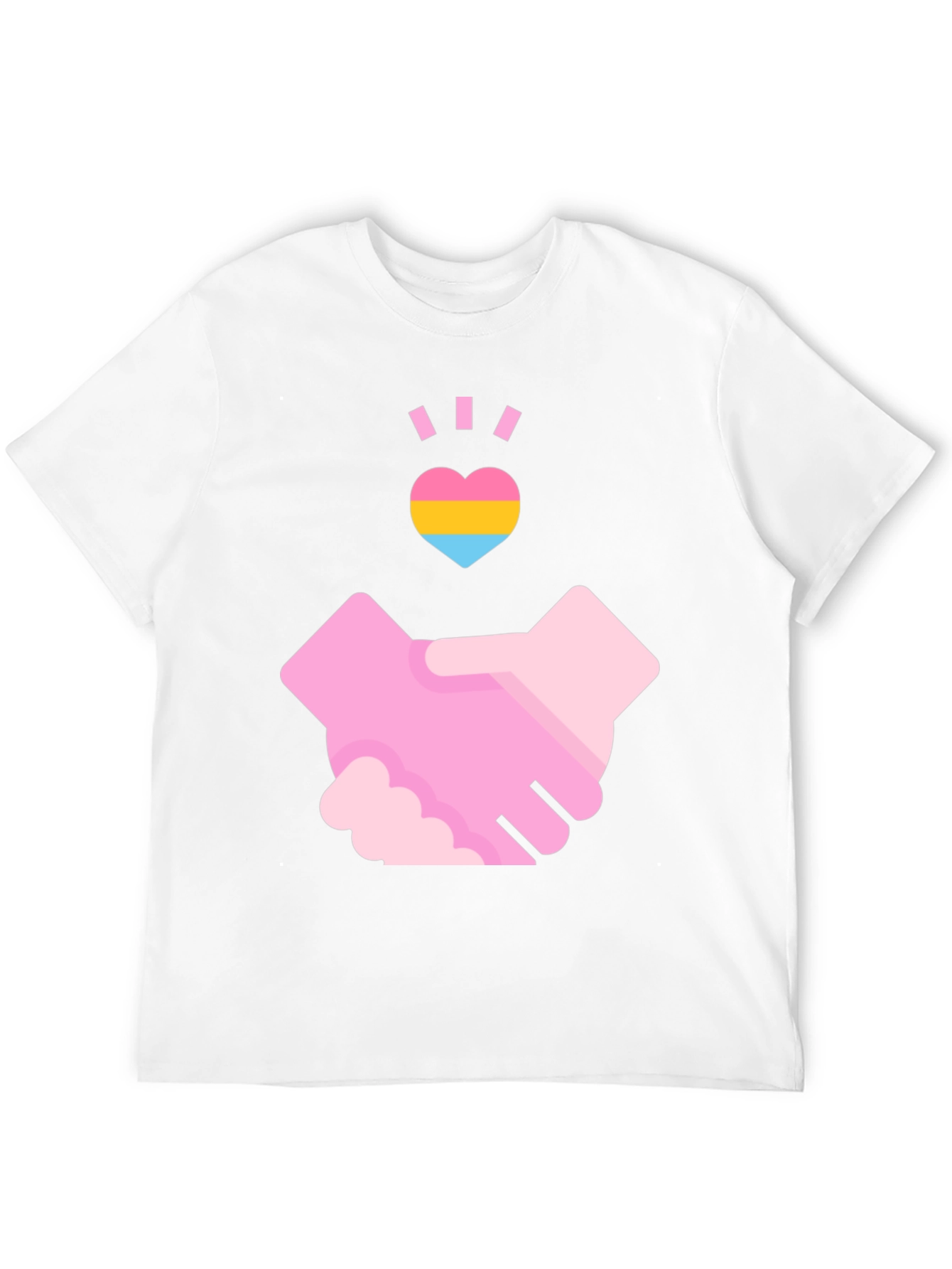 Pansexual Pride Handshake T-Shirt - Love & Support