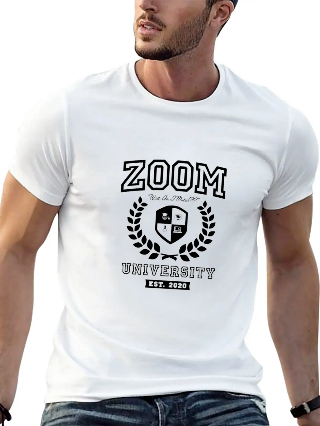 Zoom University Distance Learning Funny Unisex Casual T-Shirt – Clean Design For Daily Comfort
