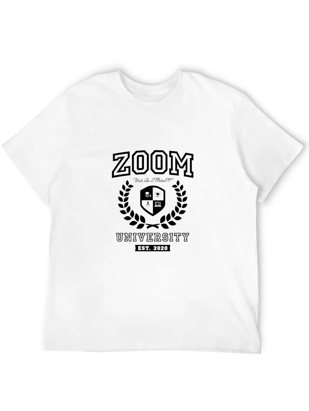 Zoom University Distance Learning Funny Unisex Casual T-Shirt – Clean Design For Daily Comfort