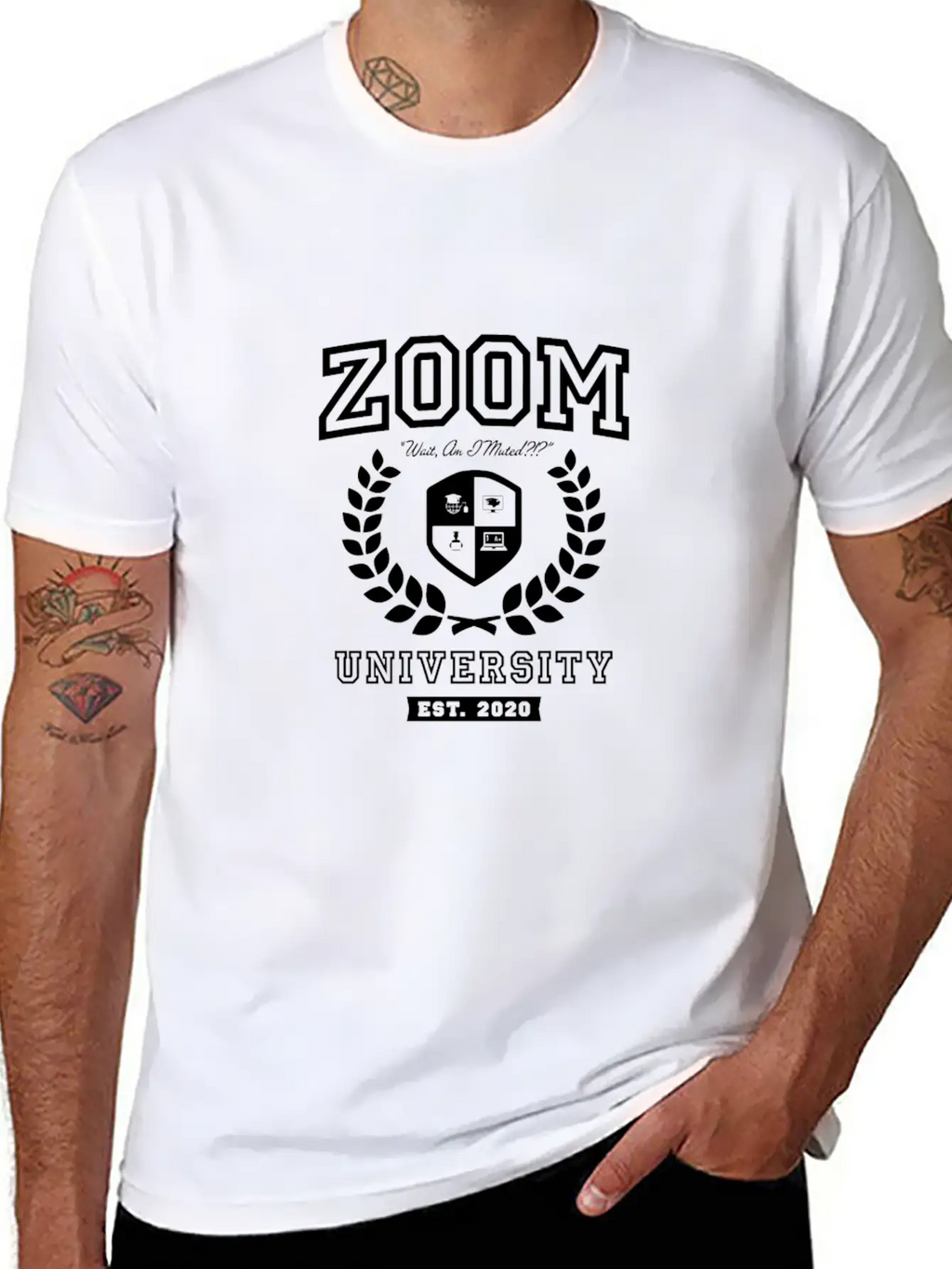 Zoom University Distance Learning Funny Unisex Casual T-Shirt – Clean Design For Daily Comfort