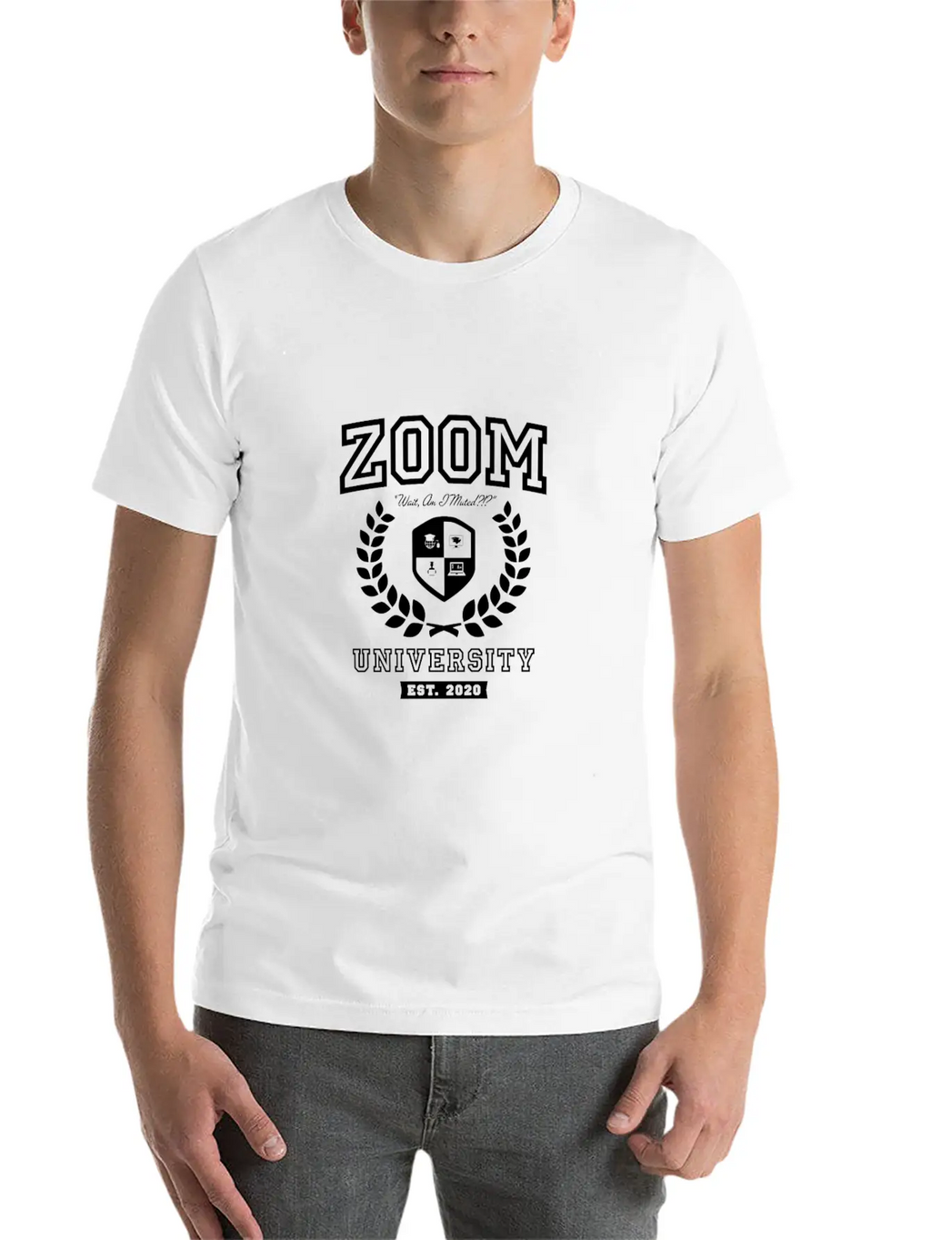 Zoom University Distance Learning Funny Unisex Casual T-Shirt – Clean Design For Daily Comfort