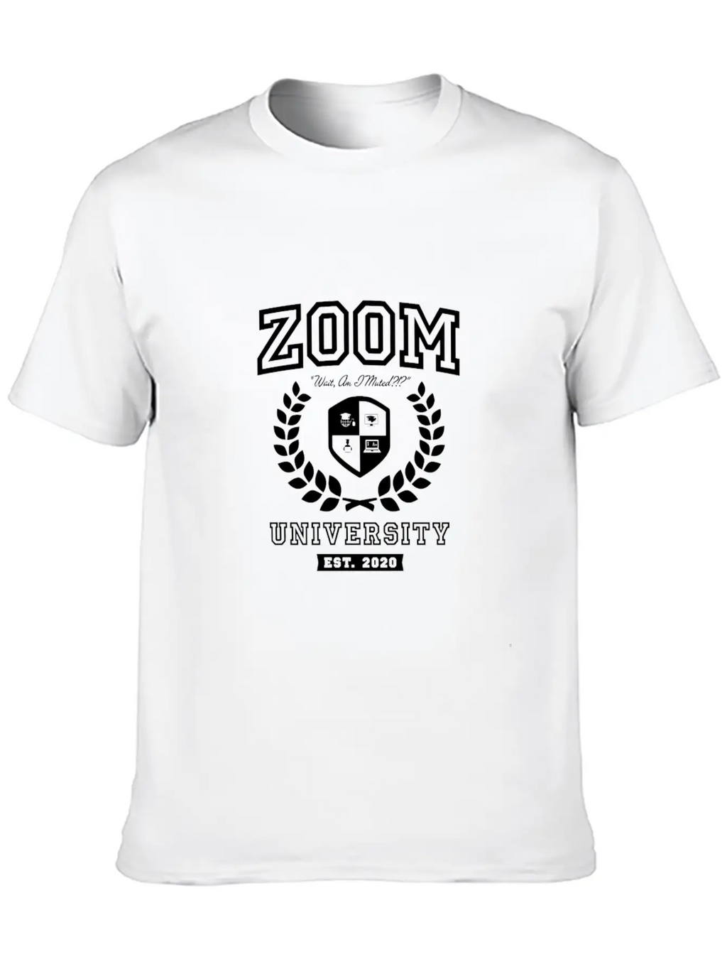 Zoom University Distance Learning Funny Unisex Casual T-Shirt – Clean Design For Daily Comfort
