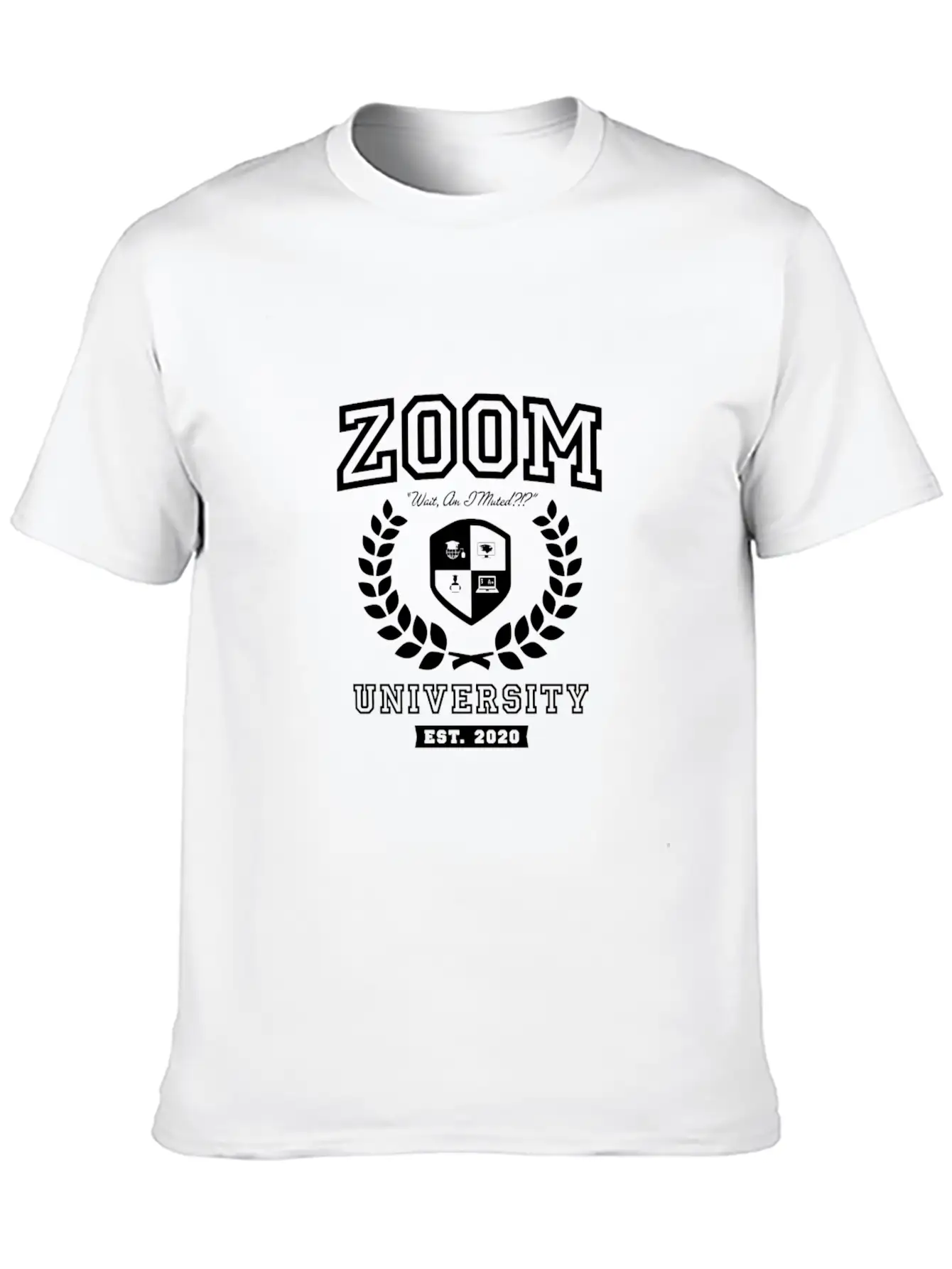 Zoom University Distance Learning Funny Unisex Casual T-Shirt – Clean Design For Daily Comfort