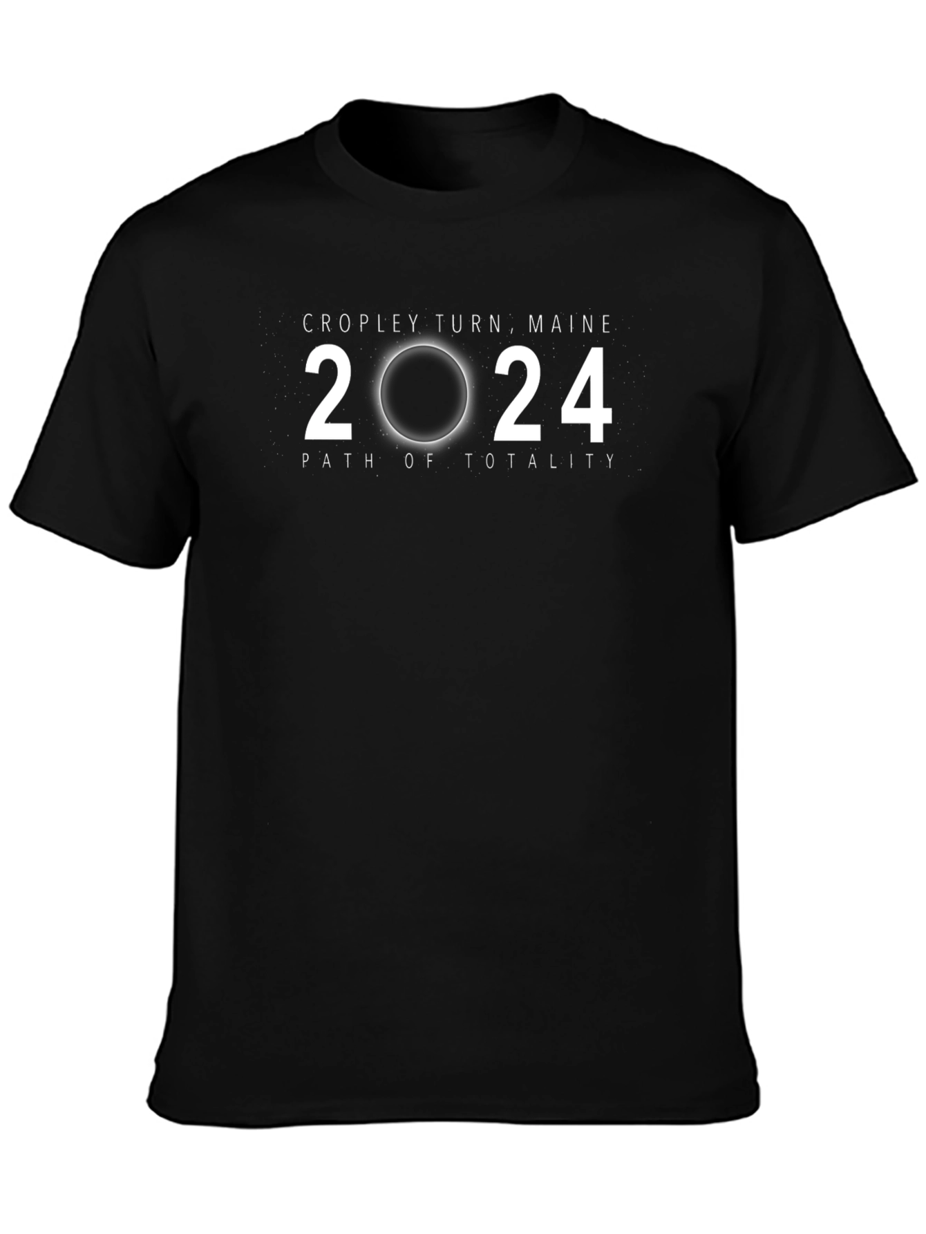 Cropley Turn Maine 2024 Path of Totality Eclipse T-Shirt