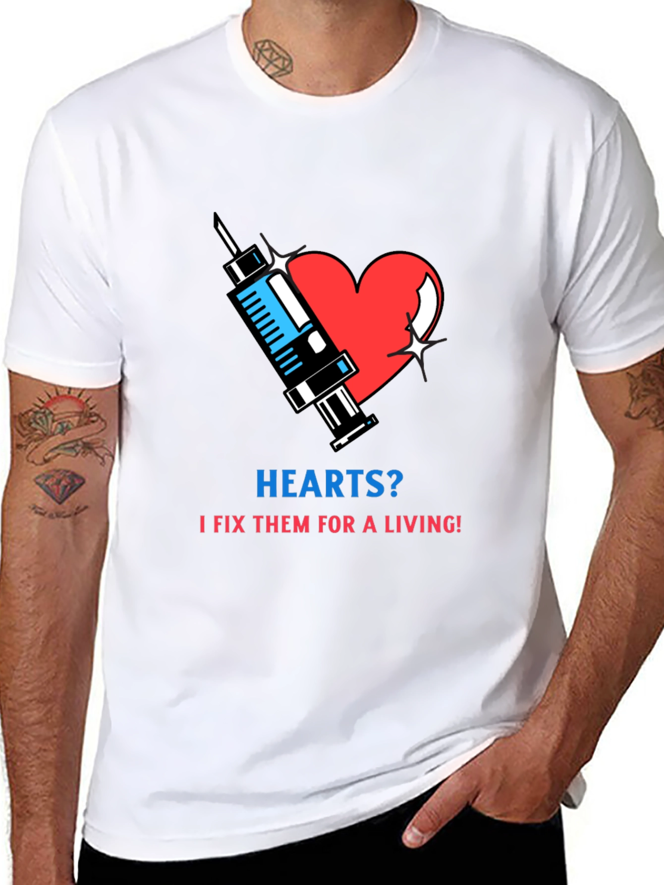 Hearts? I Fix Them T-Shirt - Medical Humor Tee