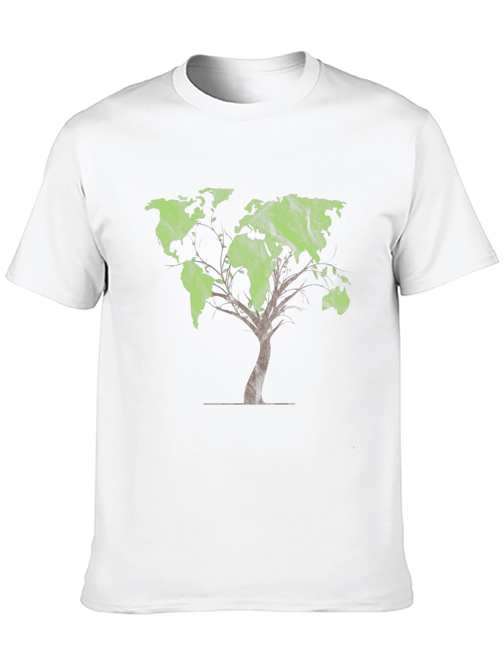 World Map Tree Graphic Tee - Black