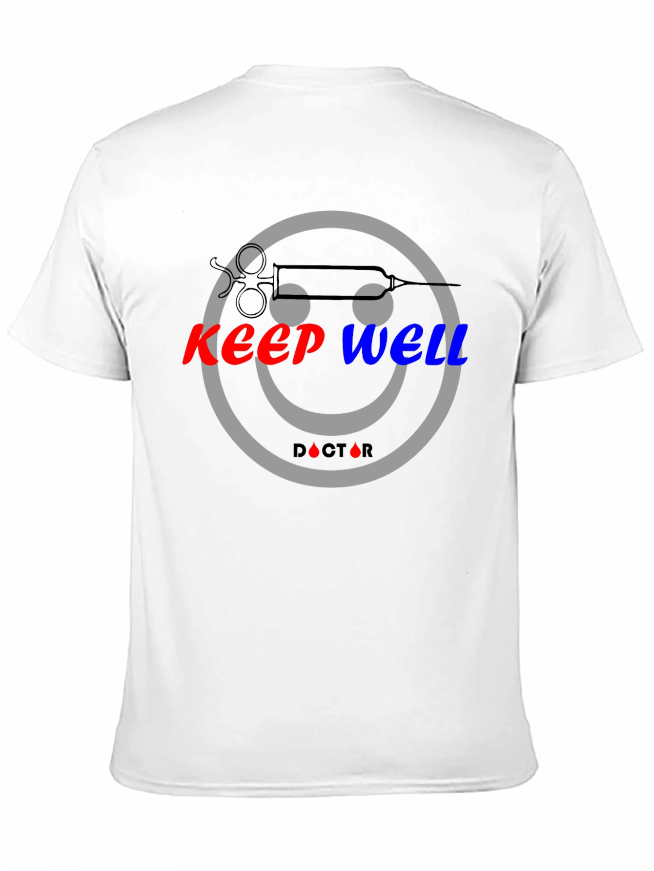 Keep Well Doctor Smiley Face Graphic Tee