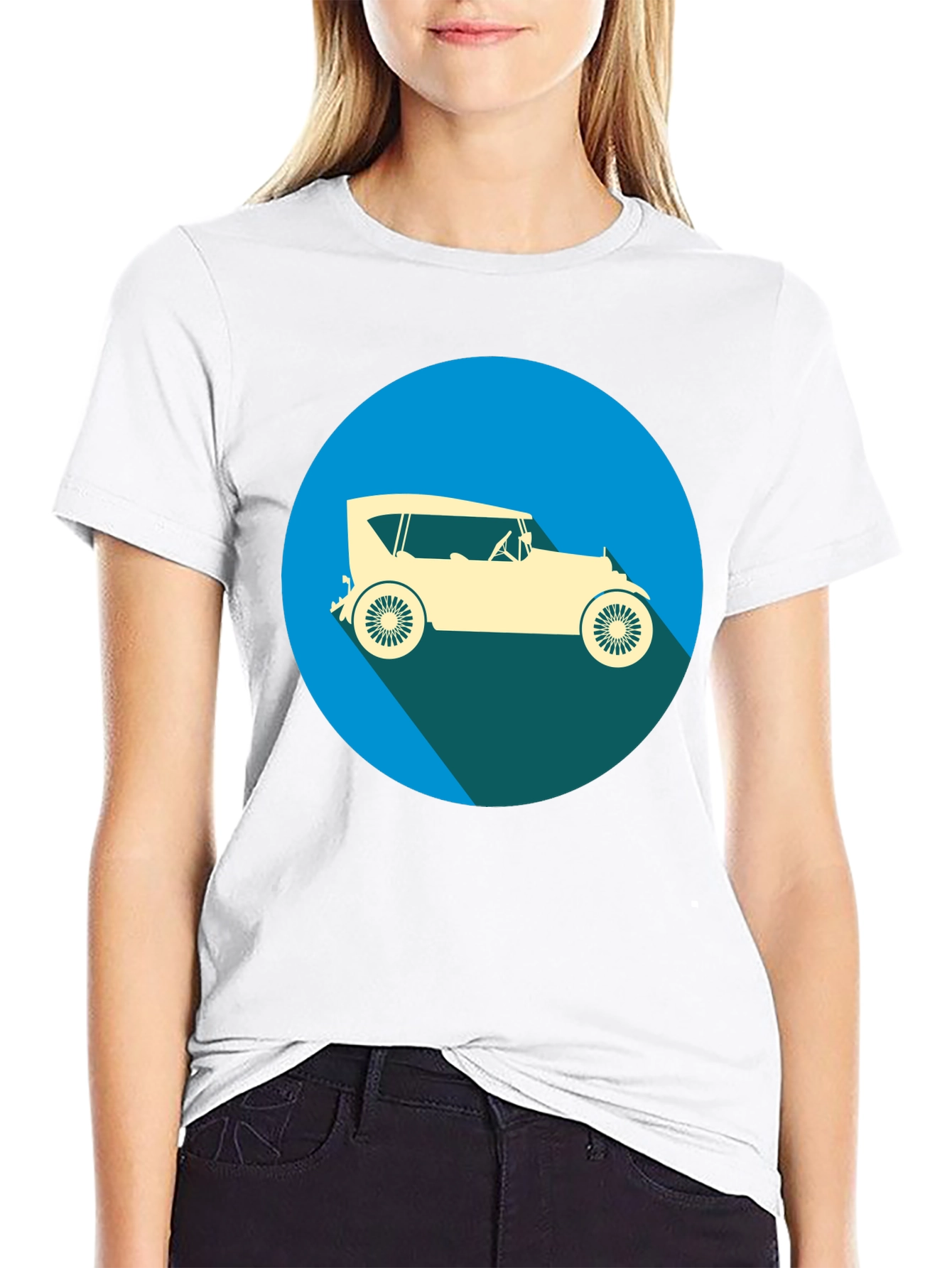 Vintage Car Graphic Tee - Classic Style