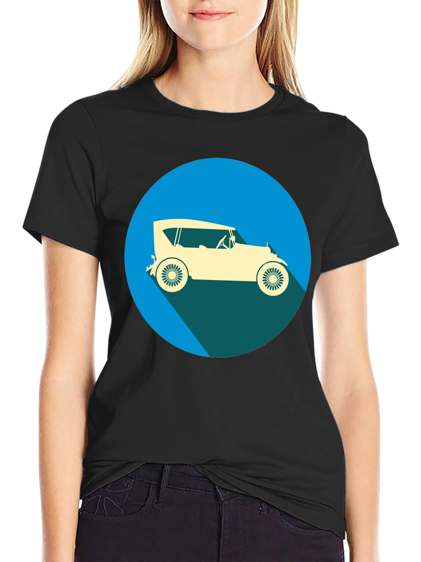 Vintage Car Graphic Tee - Classic Style
