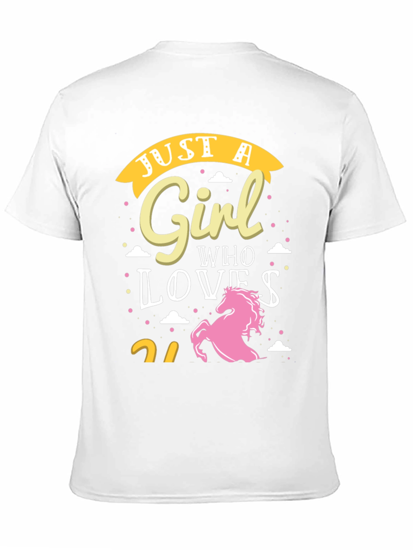 Just a Girl Who Loves Unicorns Black T-Shirt