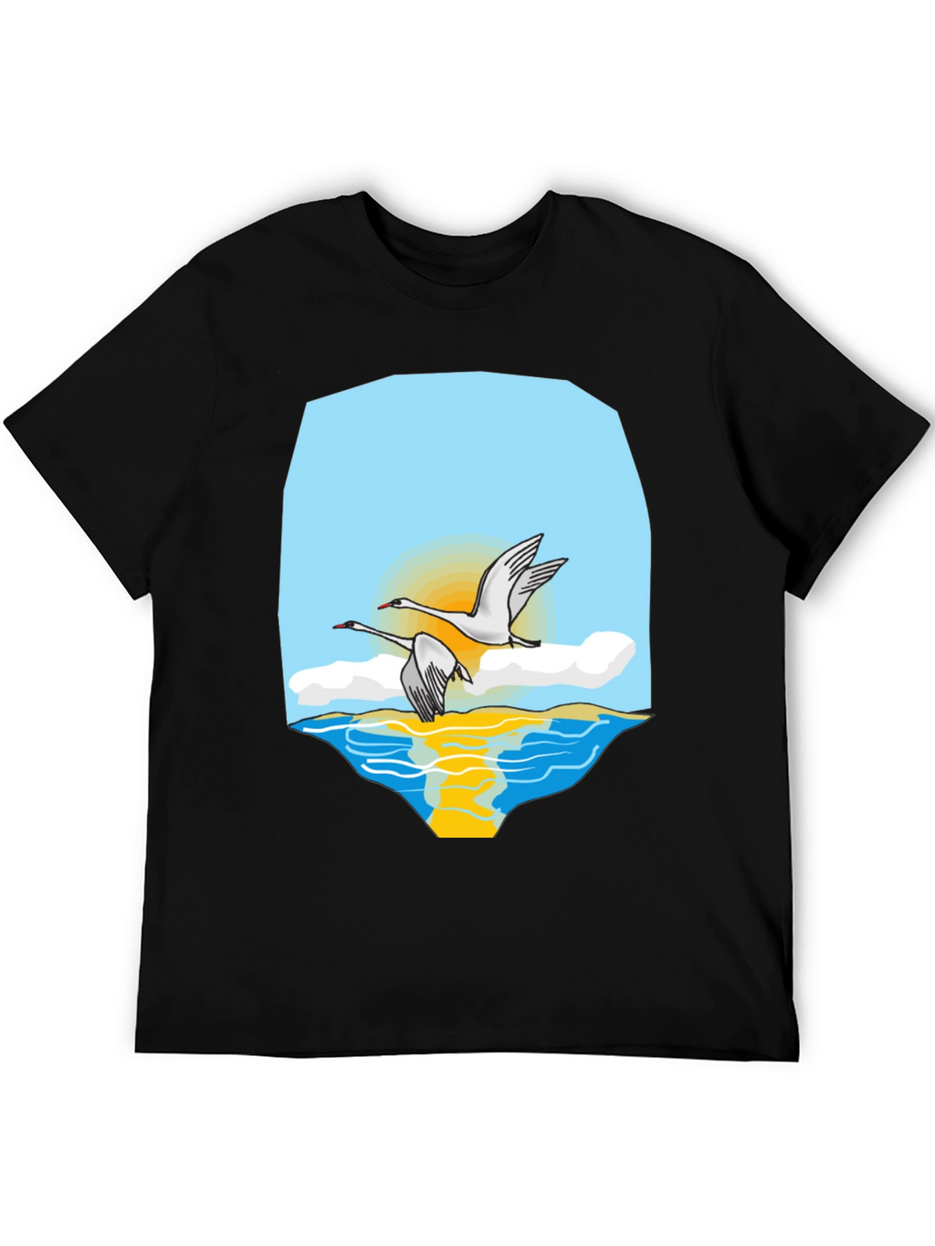 Swan Lake Graphic Tee - Stylish & Comfortable